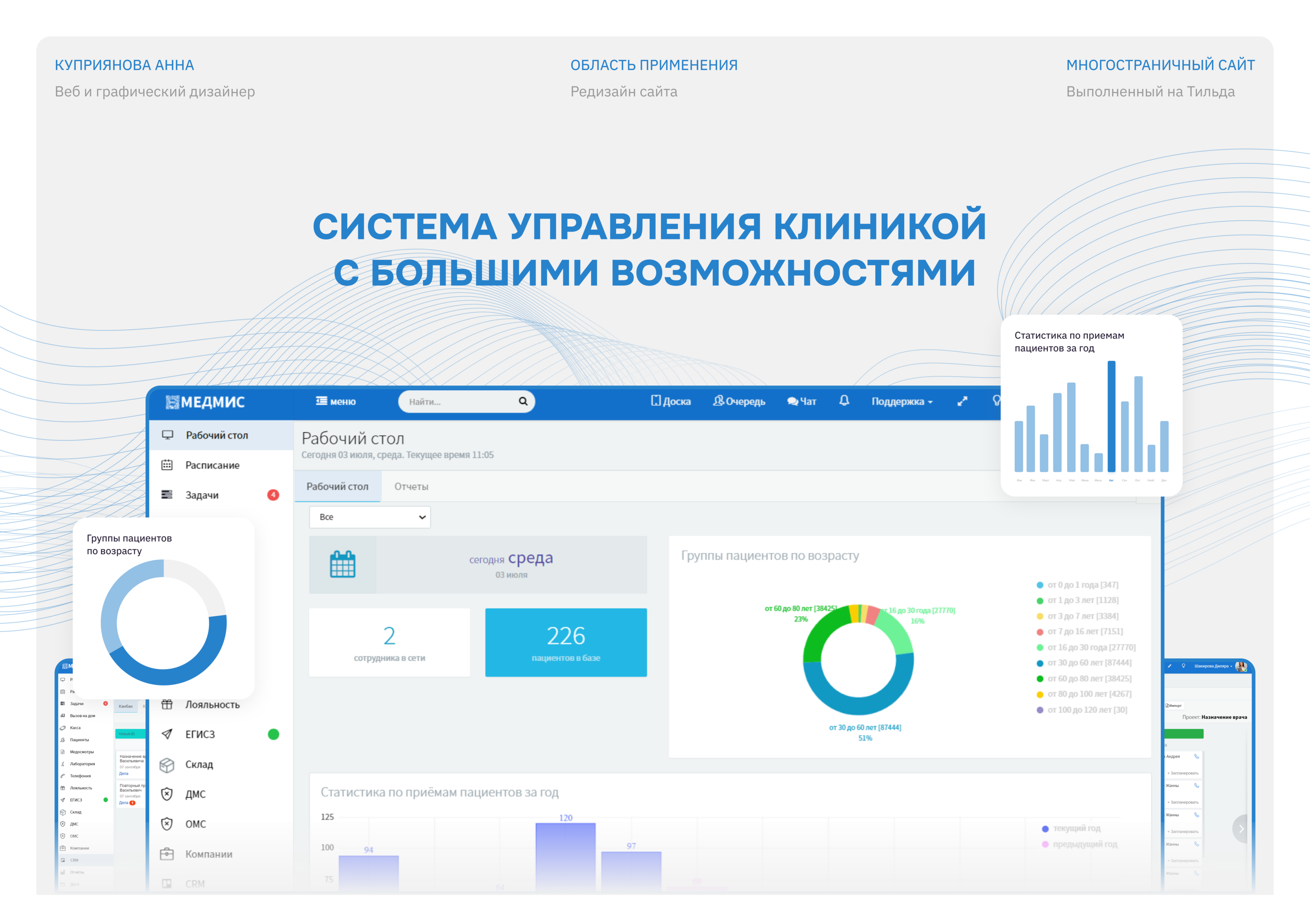 MEDMIS-cистема управления клиникой — Изображение №1 — Интерфейсы, Анимация на Dprofile