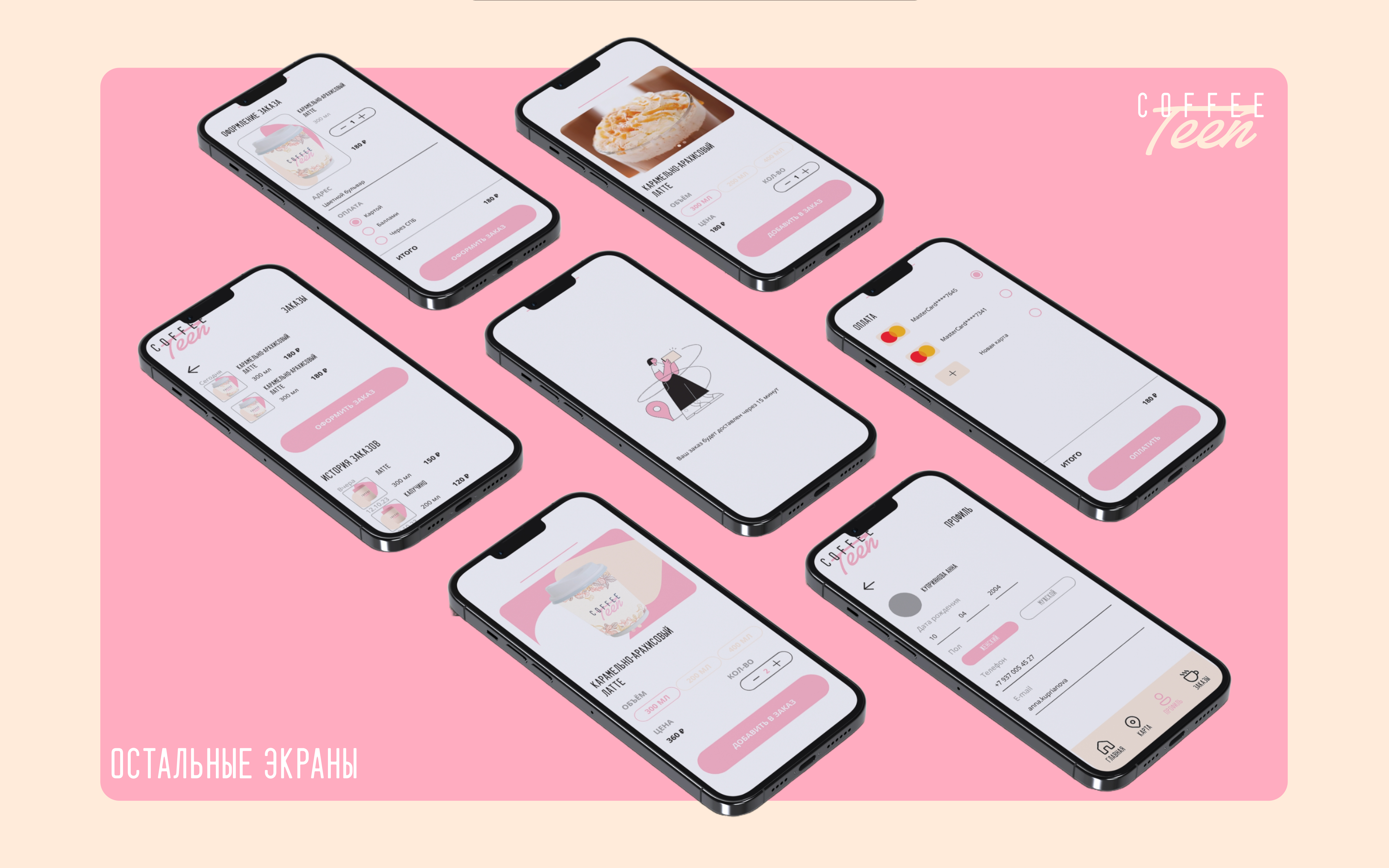 Mobile app Coffee — Изображение №7 — Интерфейсы на Dprofile