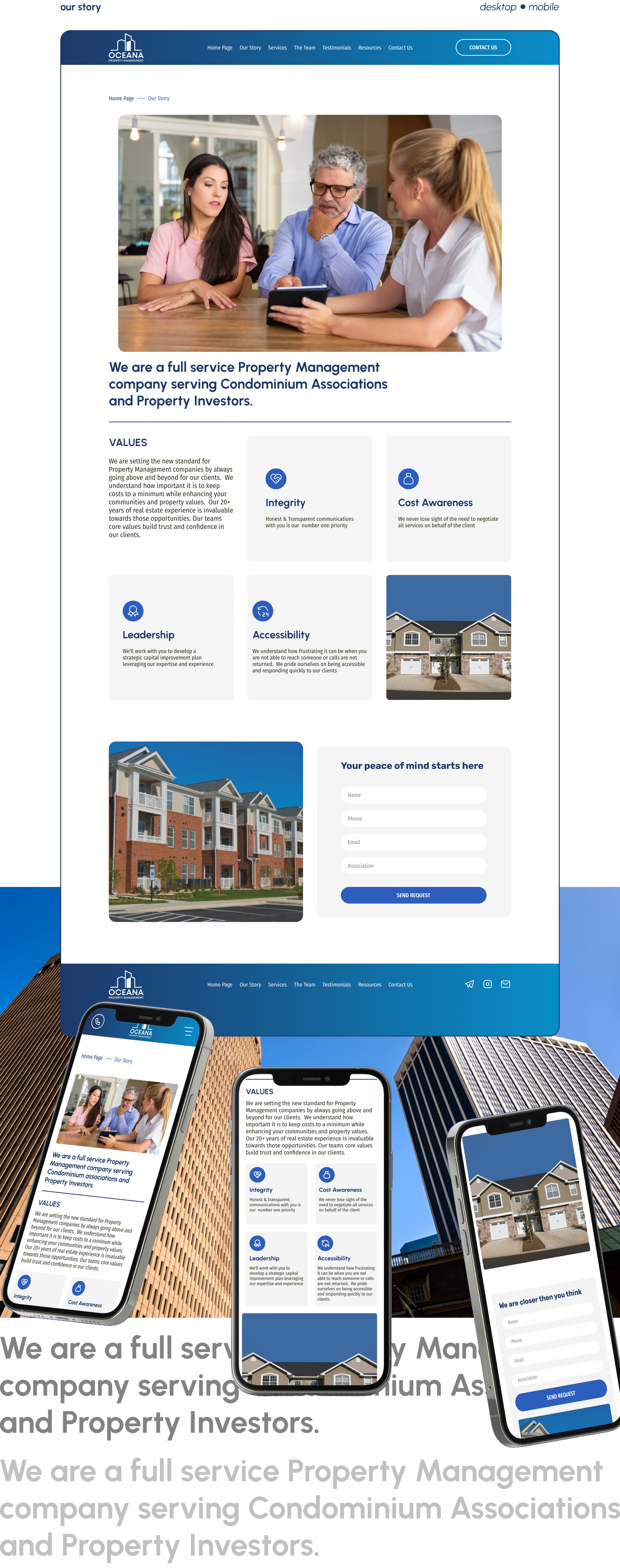 Oceana group - property managment — Изображение №6 — Интерфейсы на Dprofile