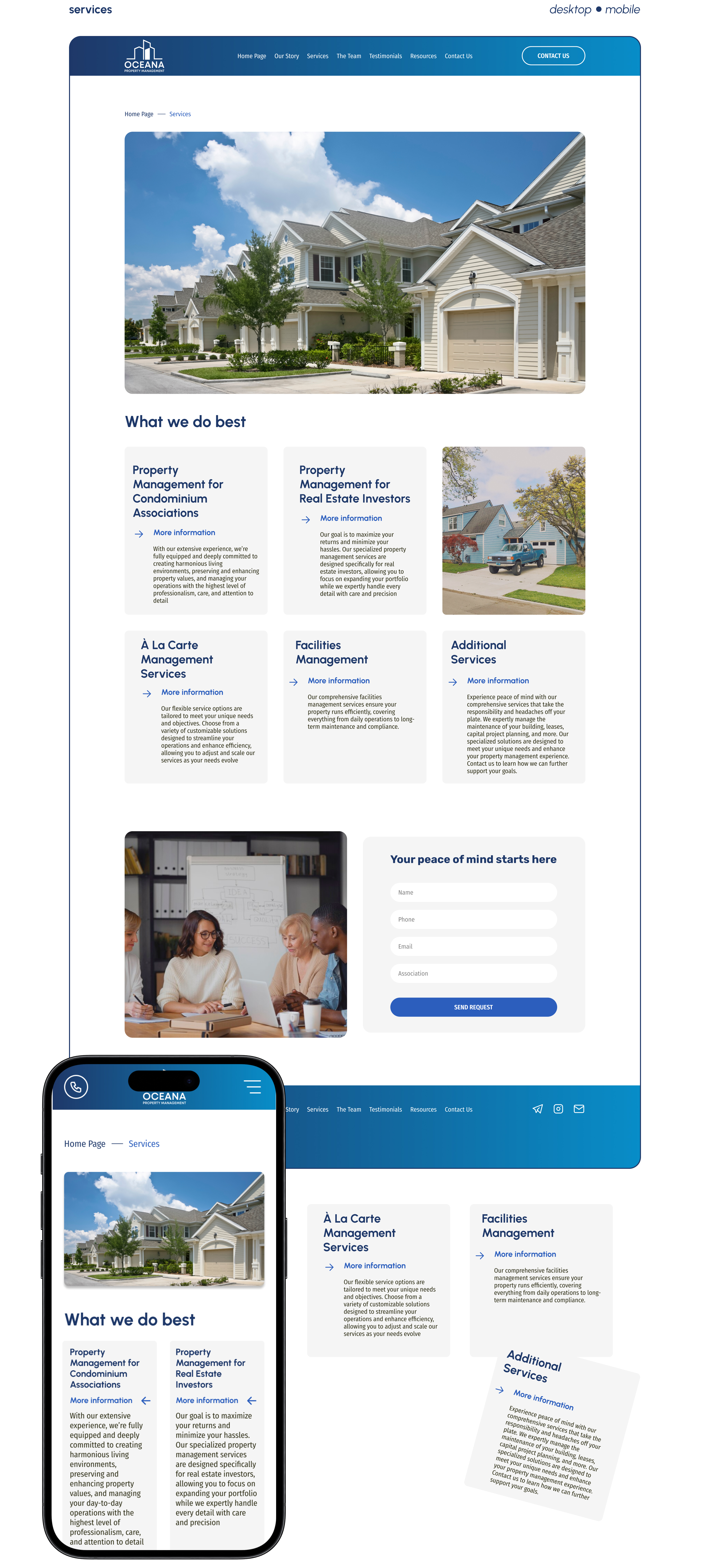 Oceana group - property managment — Изображение №8 — Интерфейсы на Dprofile