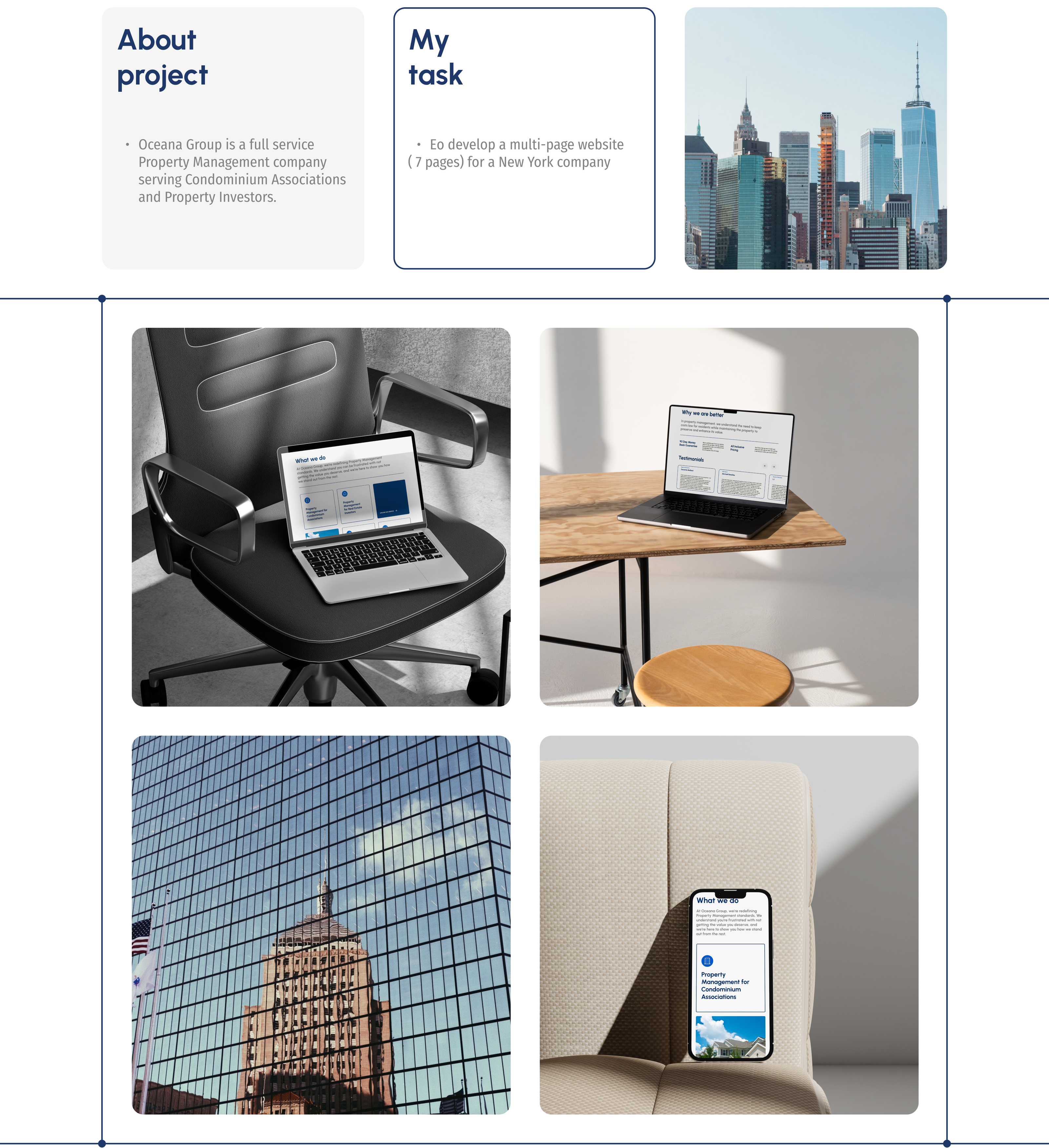 Oceana group - property managment — Изображение №2 — Интерфейсы на Dprofile