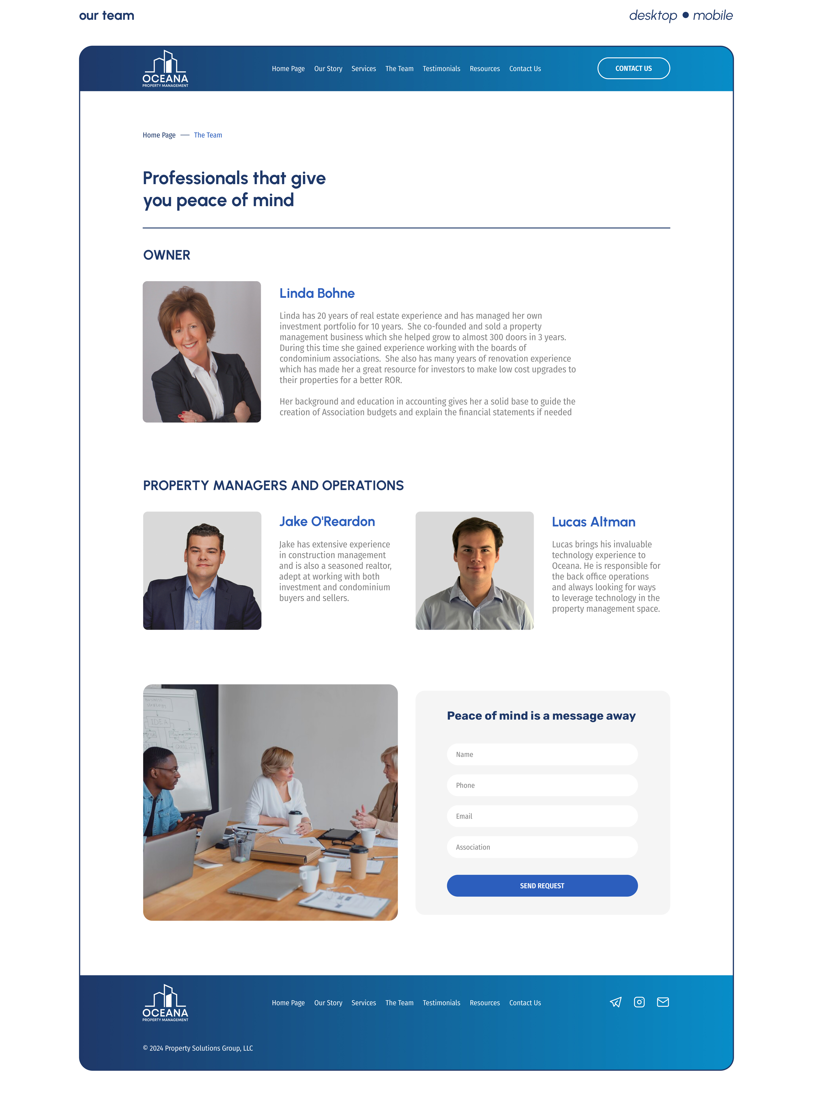 Oceana group - property managment — Изображение №9 — Интерфейсы на Dprofile