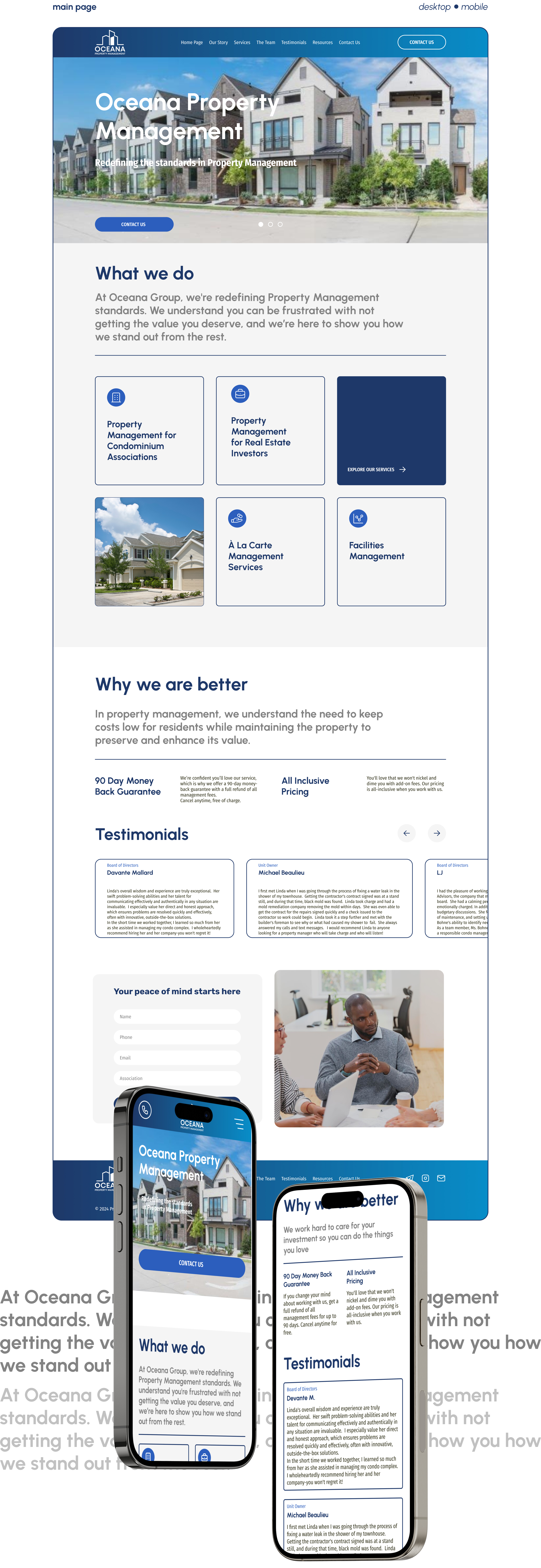 Oceana group - property managment — Изображение №4 — Интерфейсы на Dprofile