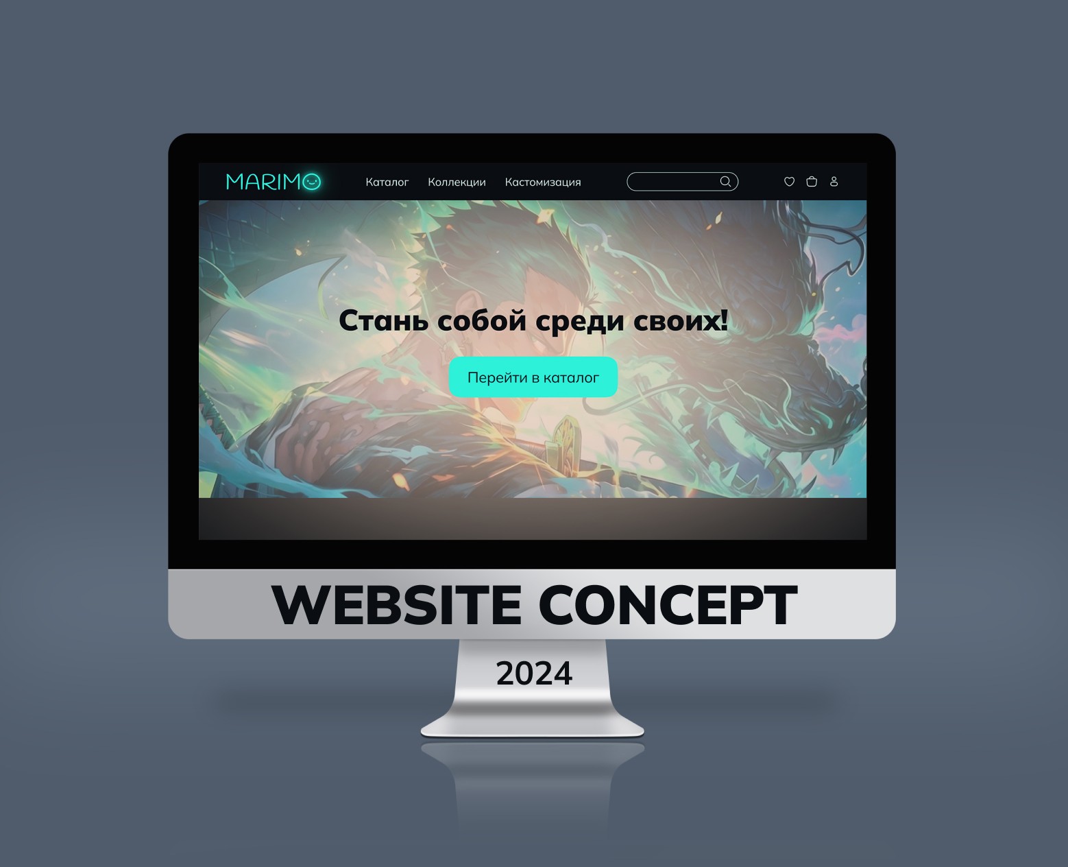 Концепт сайта для интернет-магазина аниме-одежды — Интерфейсы на Dprofile