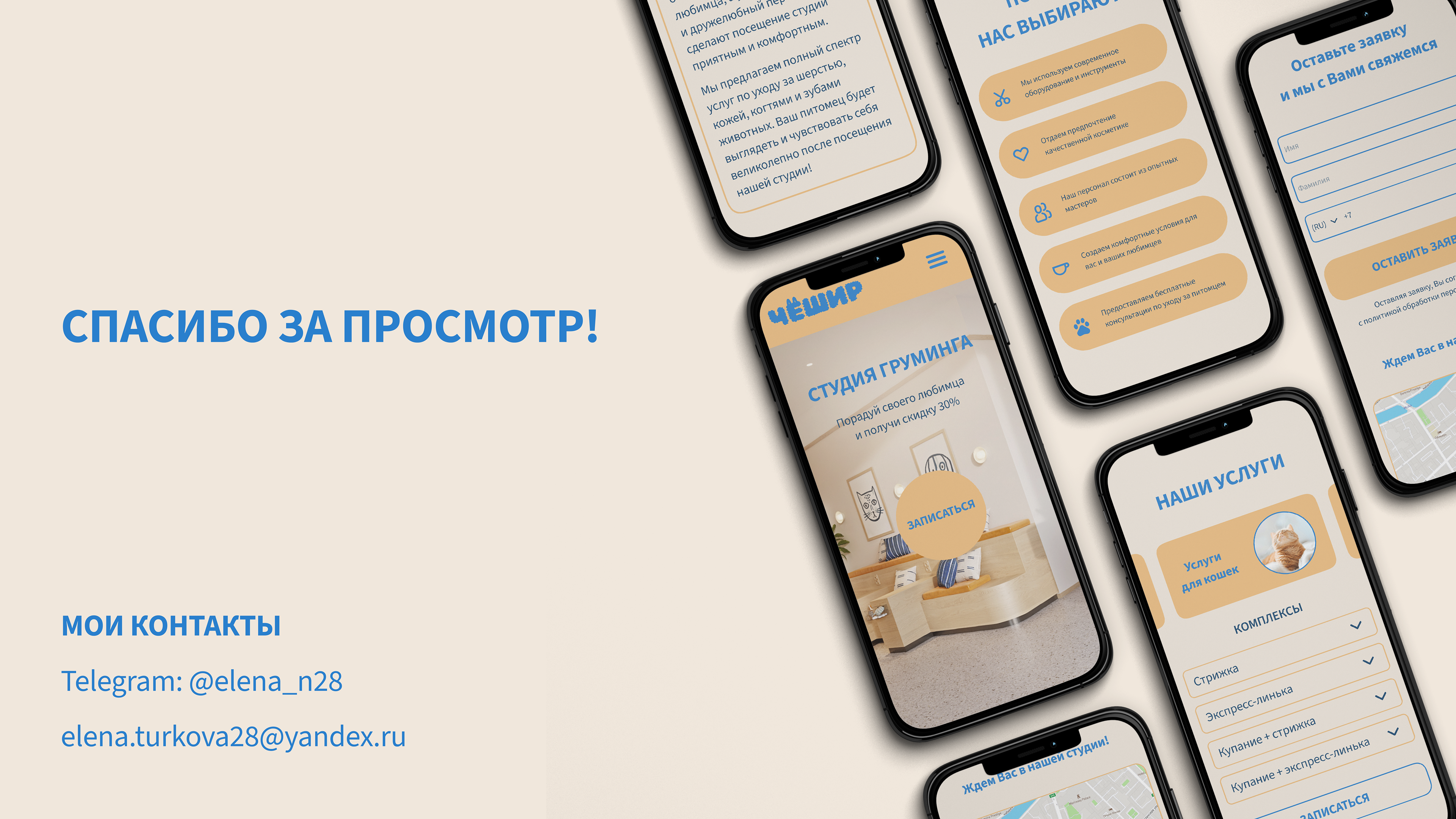 Концепт лендинга для груминг студии — Изображение №8 — Интерфейсы на Dprofile