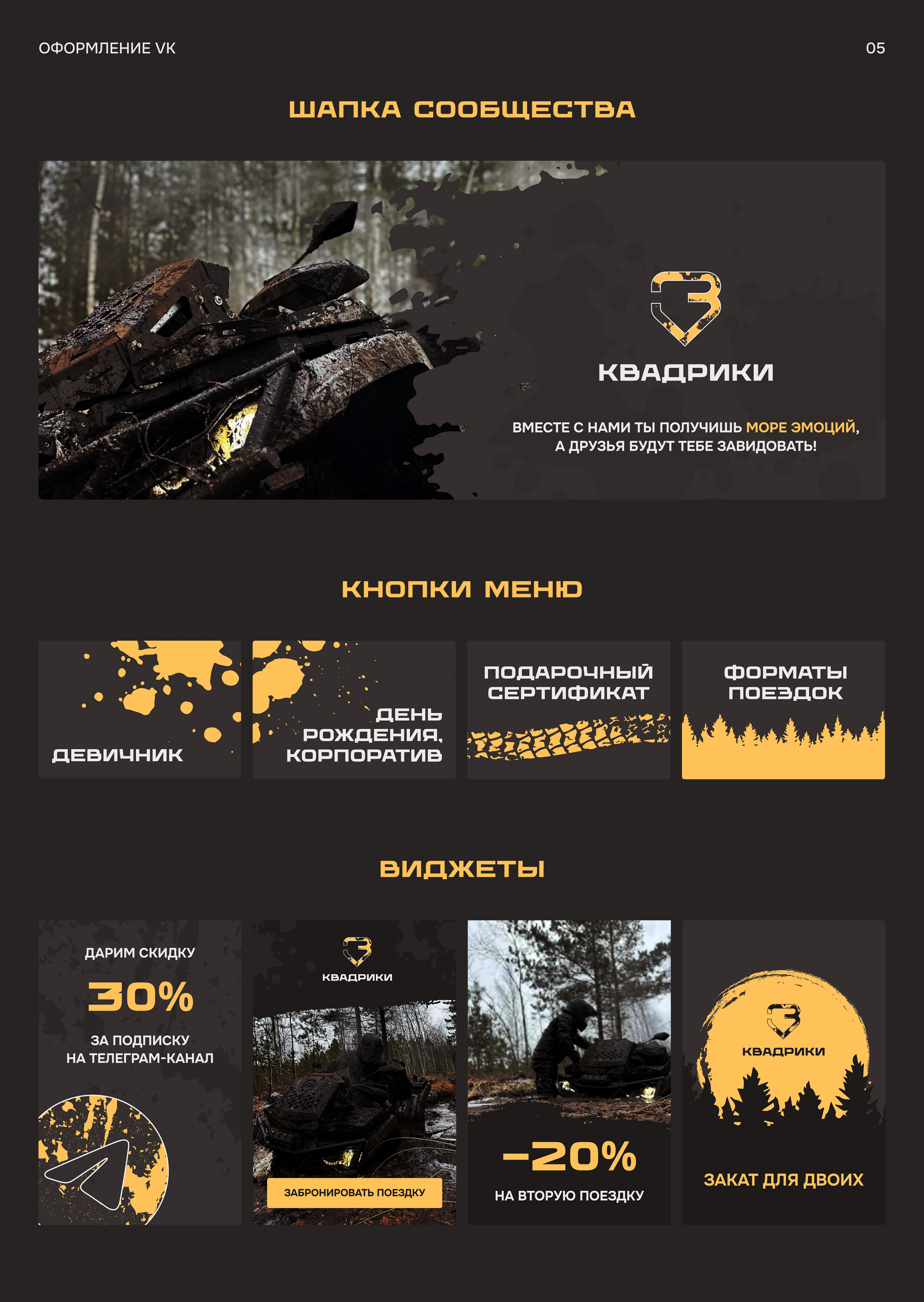 Фирменный стиль | Прокат квадроциклов — Изображение №7 — Брендинг, Графика на Dprofile