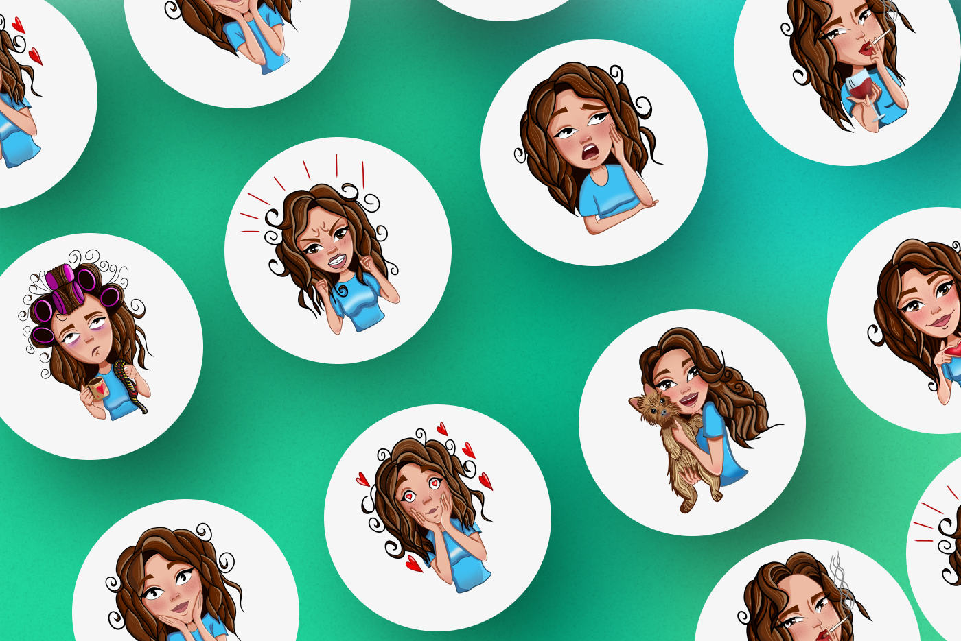 Персональный стикерпак для Telegram — Изображение №2 — Иллюстрация на Dprofile