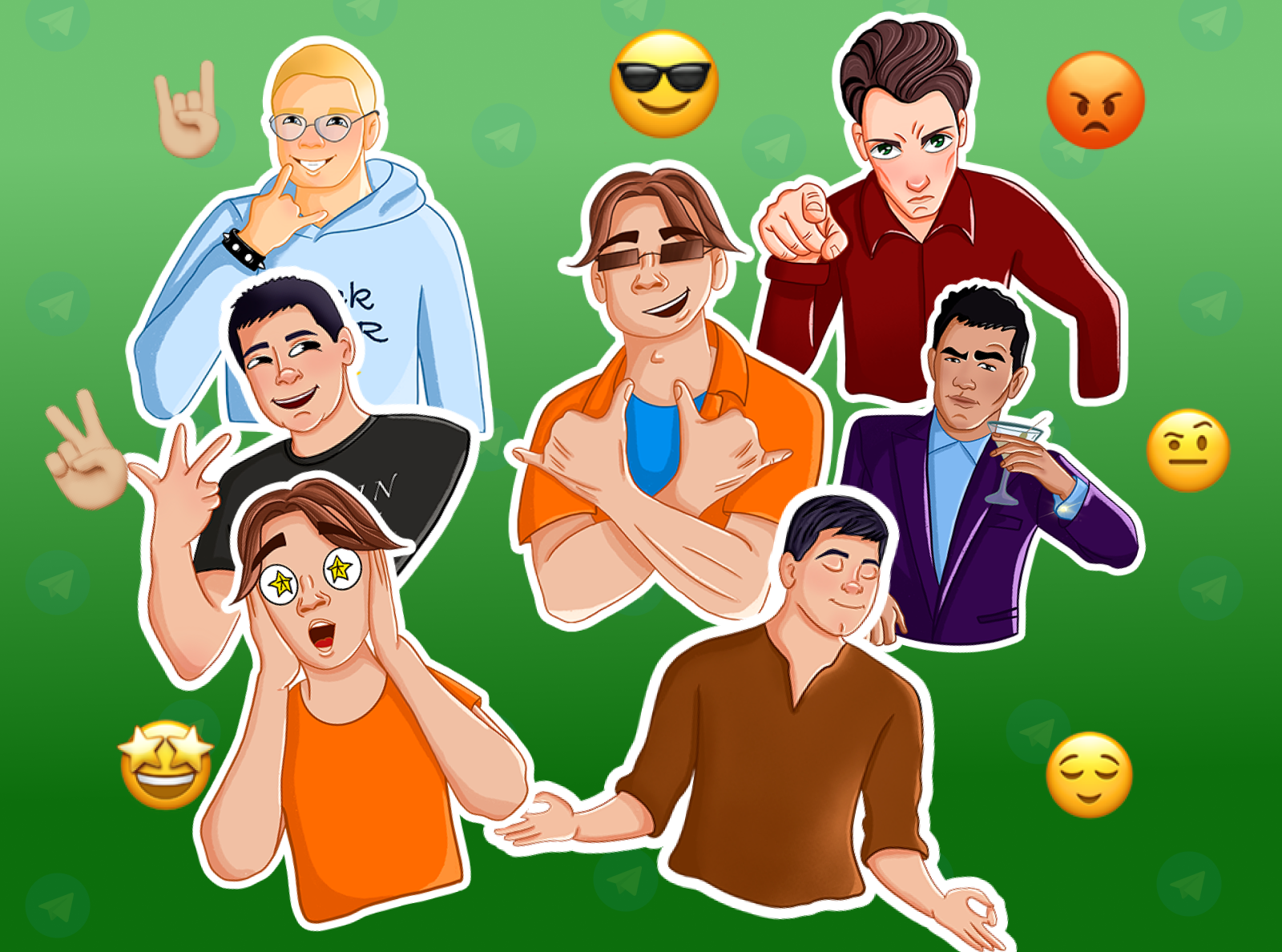 Стикеры для Telegram и других мессенджеров — Изображение №4 — Иллюстрация на Dprofile
