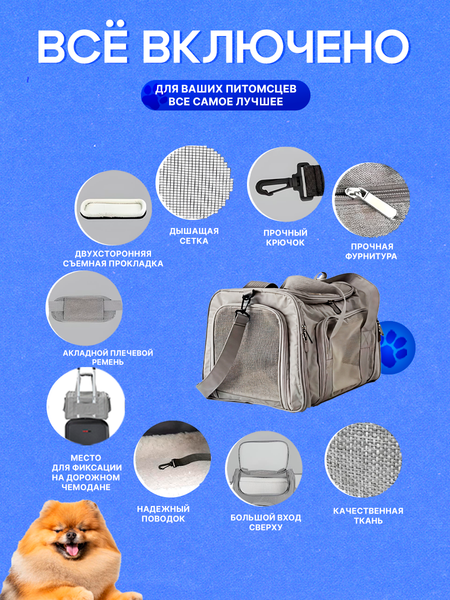 инфографика для маркетплейсов: переноска — Изображение №5 — Графика, Маркетинг на Dprofile