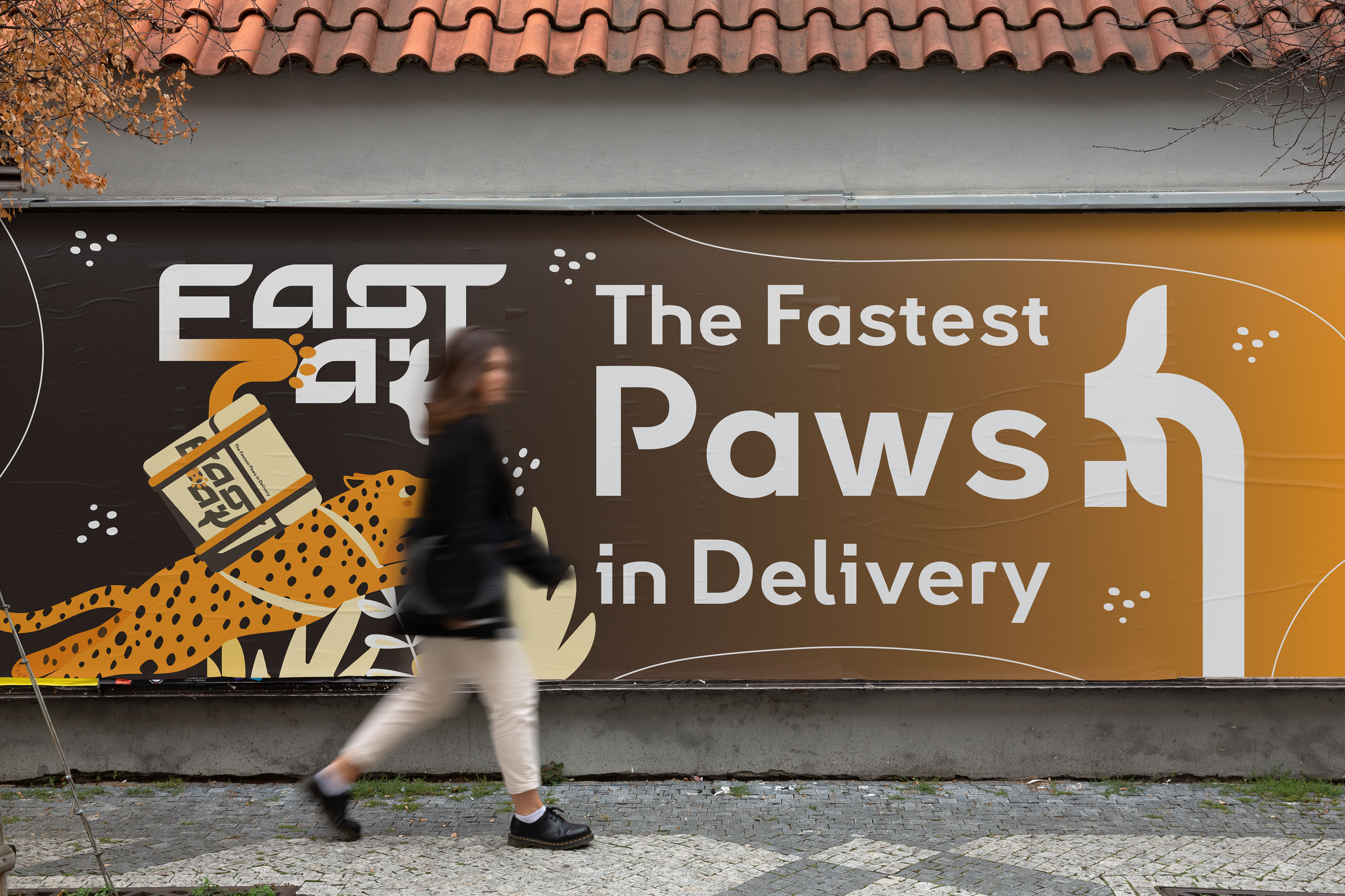 Fast Paw delivery - айдентика для сервиса доставки — Изображение №2 — Брендинг на Dprofile