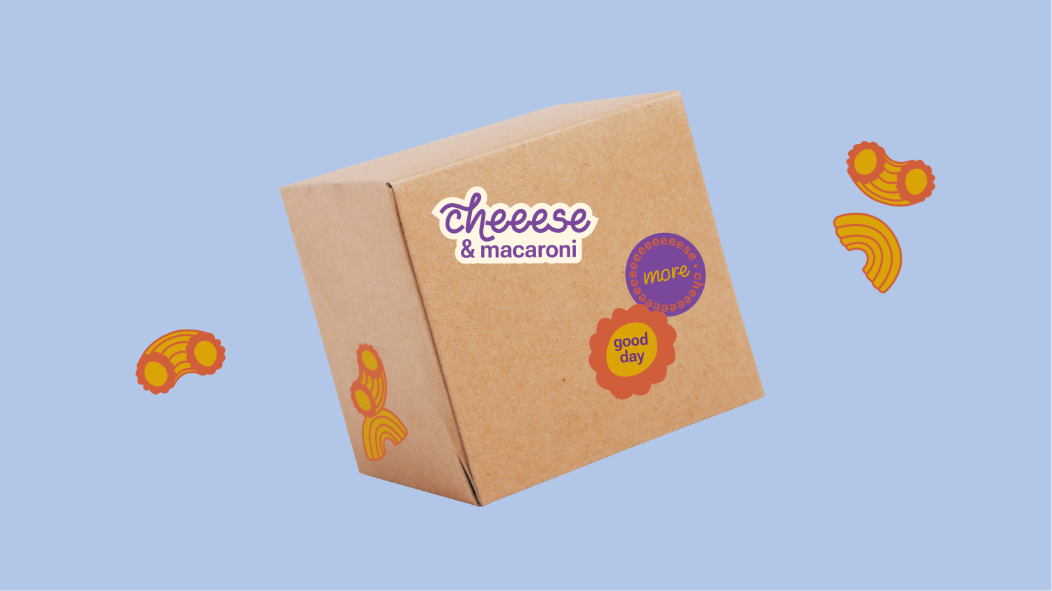 Фирменный стиль для сети фастфуда CHEEESE & MACARONI — Изображение №3 — Брендинг, Иллюстрация на Dprofile