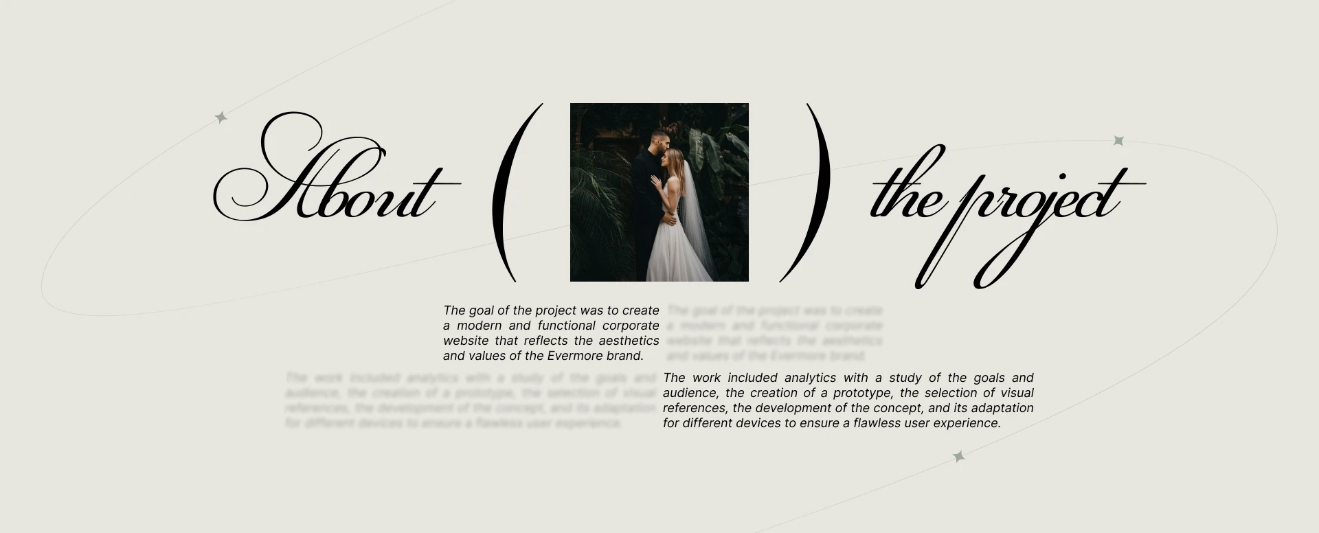Wedding agency "Evermore" | Сorporate website — Изображение №2 — Интерфейсы на Dprofile