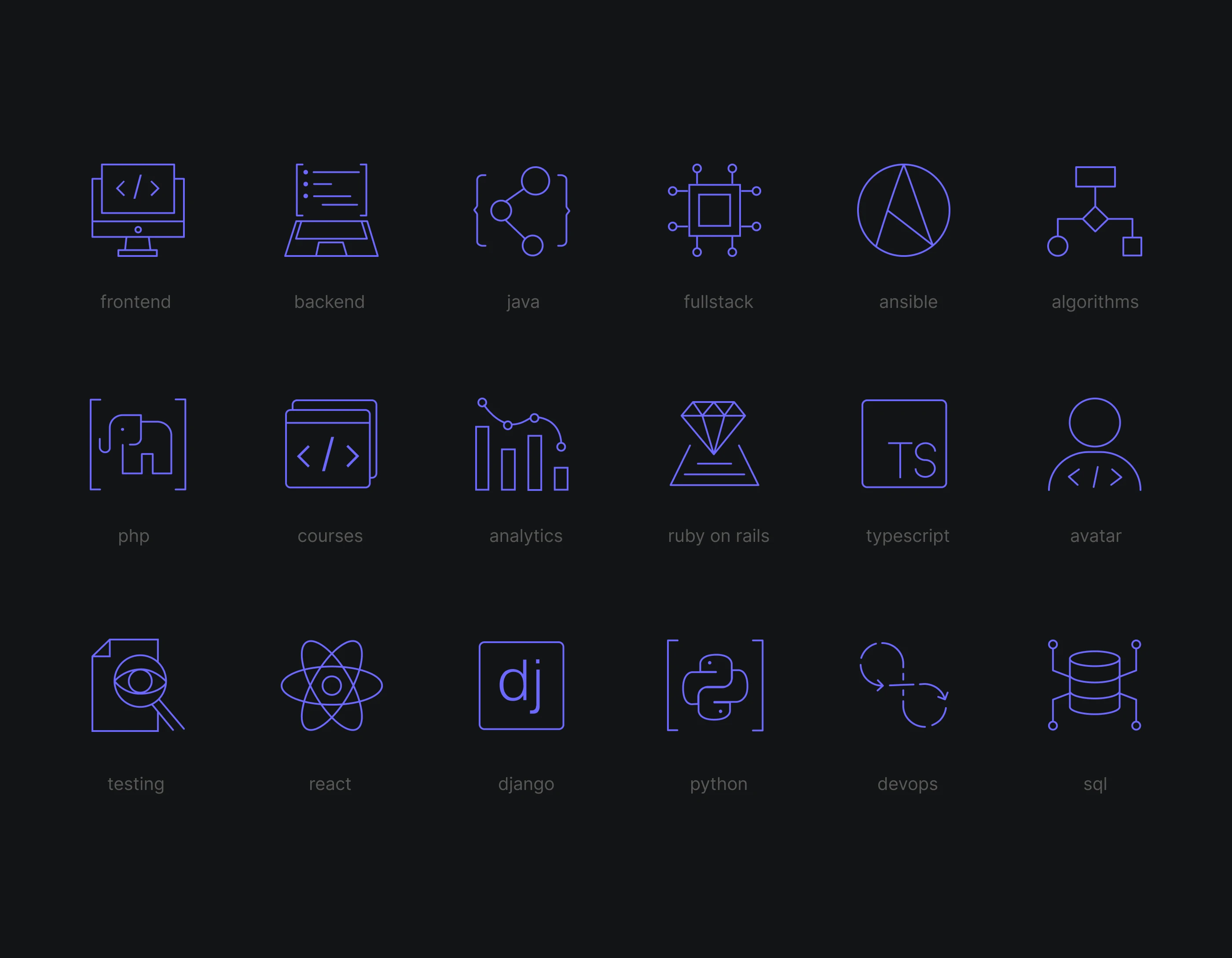Hexlet icon set — Изображение №4 — Интерфейсы, Графика на Dprofile