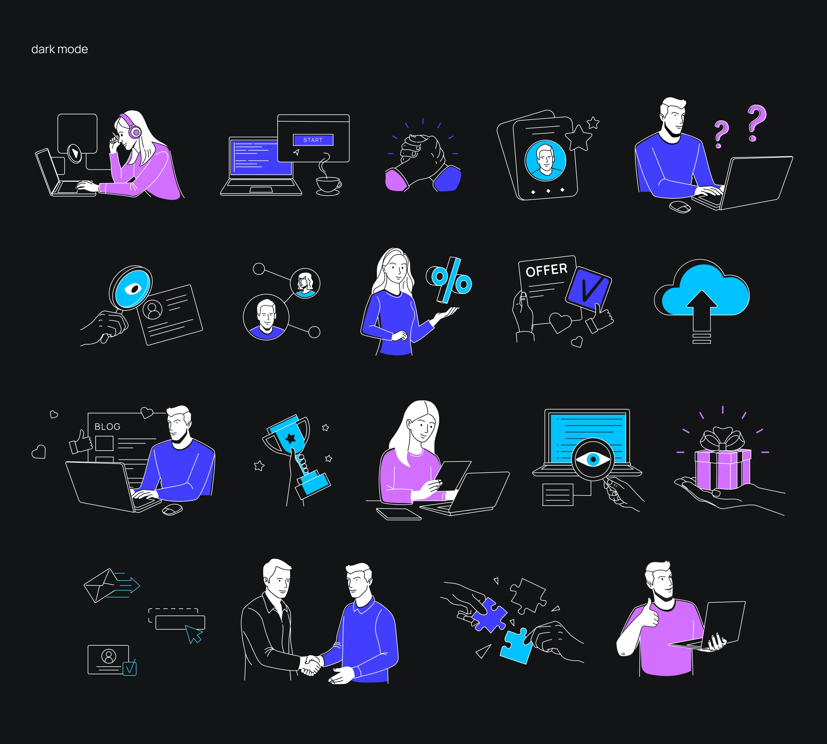 Illustration for Hexlet — Изображение №6 — Брендинг, Иллюстрация на Dprofile