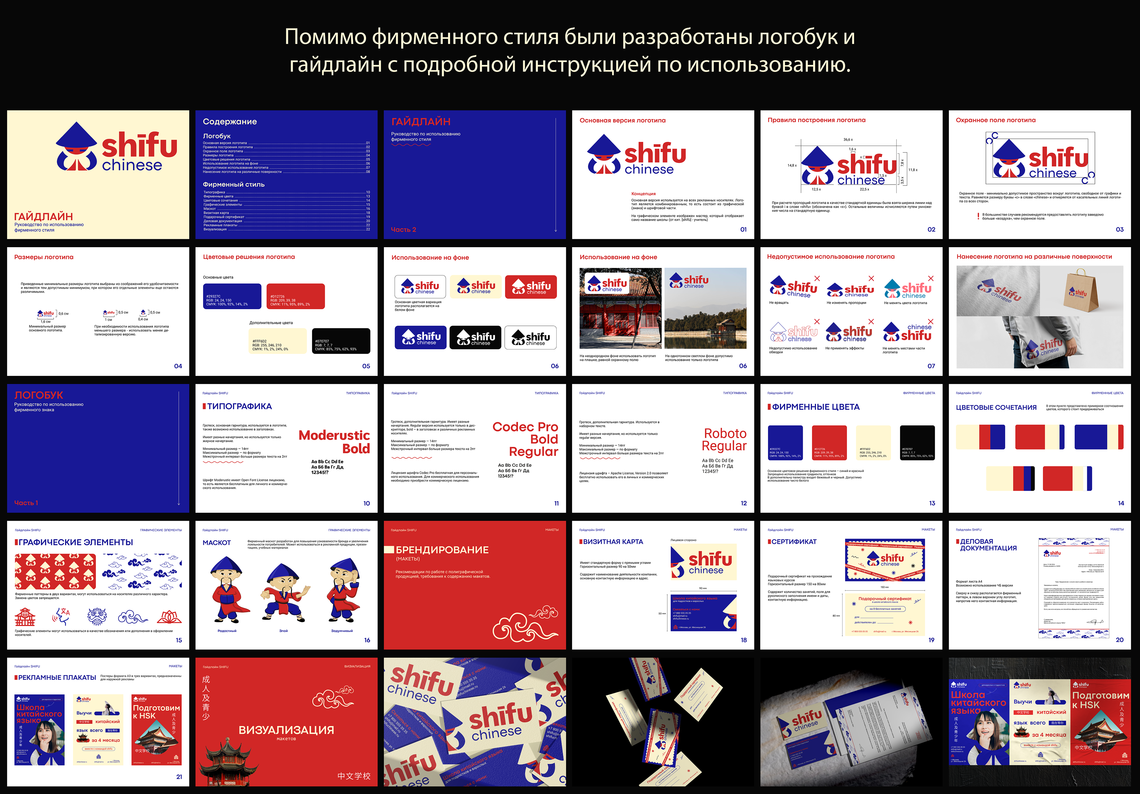 Фирменный стиль школы китайского языка SHIFU — Изображение №13 — Брендинг, Графика на Dprofile