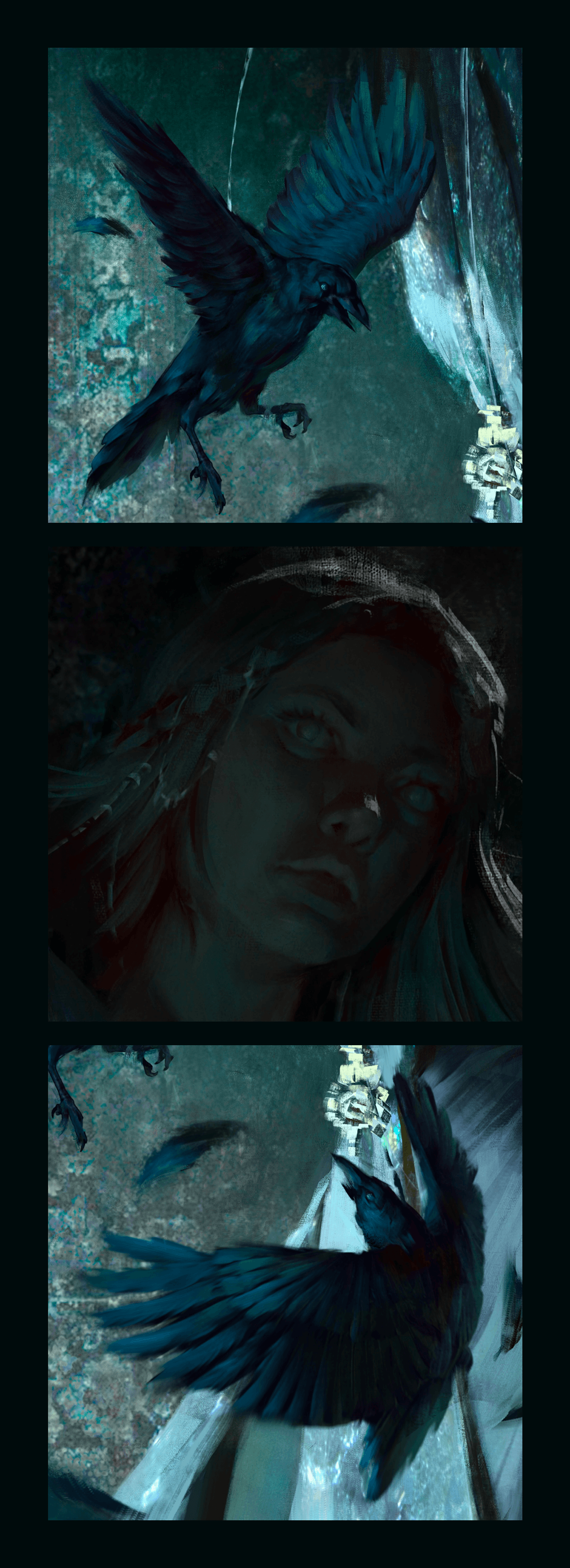 Moonlit night | Лунная ночь — Изображение №2 — Иллюстрация на Dprofile