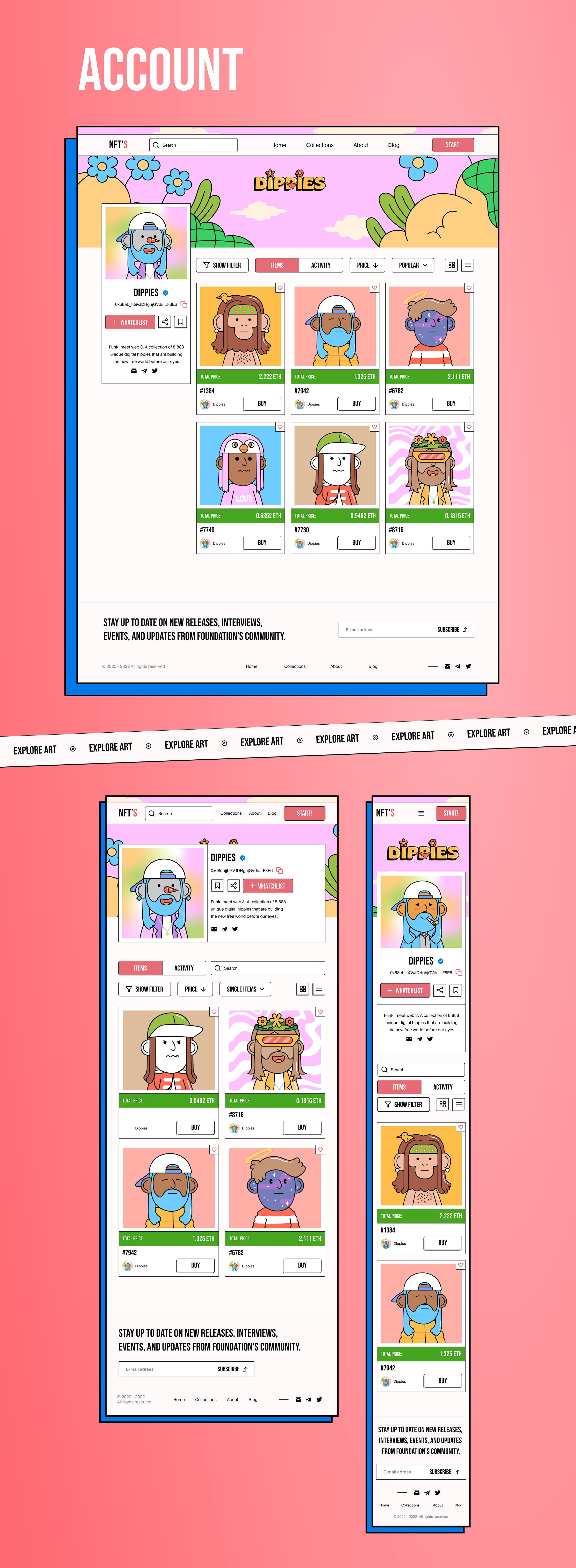 NFT Marketplace — Изображение №8 — Интерфейсы, Графика на Dprofile
