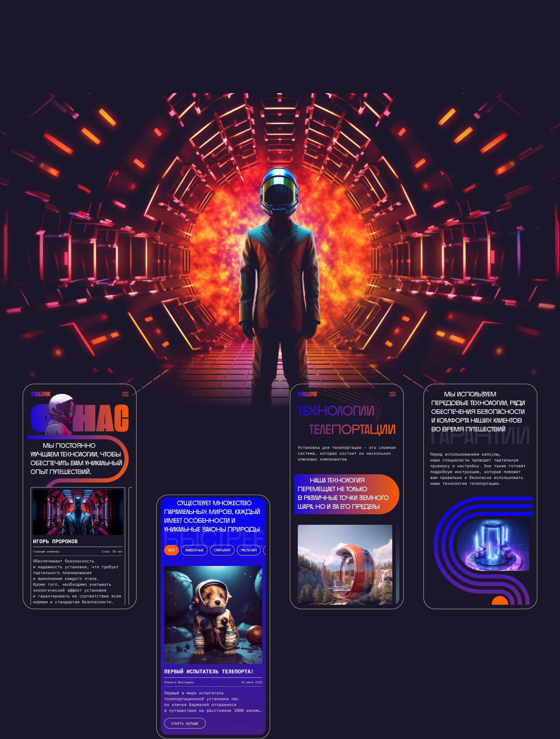 TELEPORT | Туристическое агенство — Изображение №13 — Интерфейсы, Графика на Dprofile