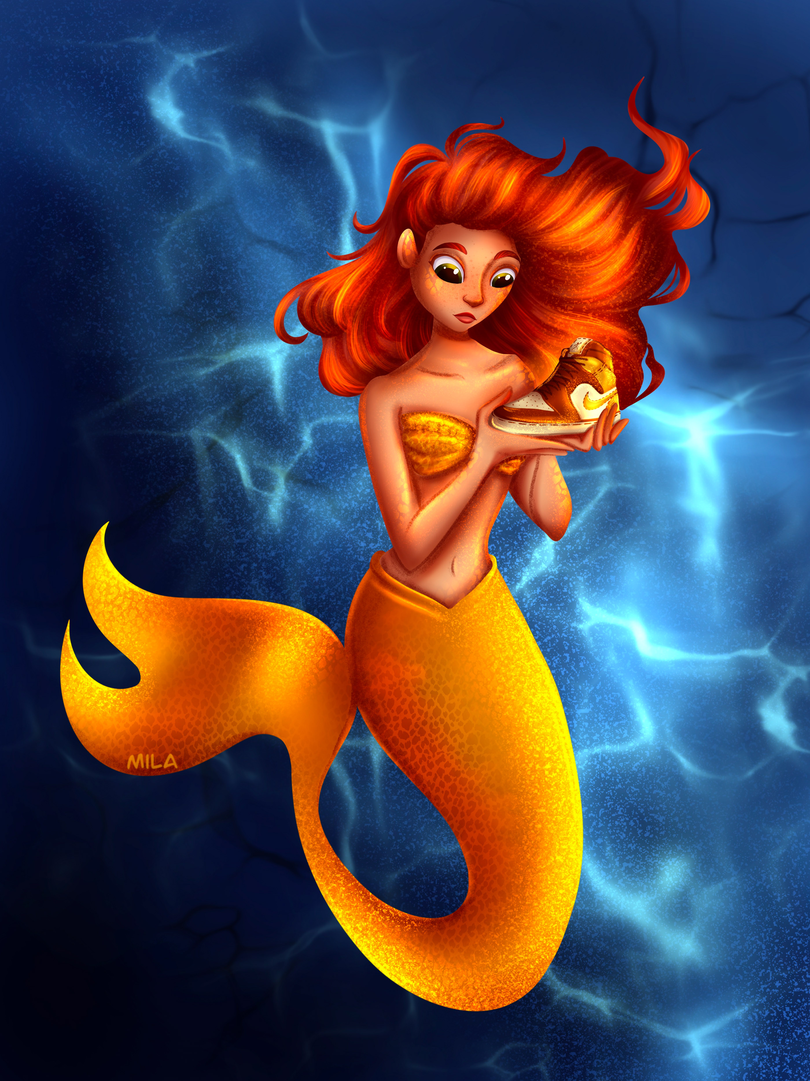 Mermaid — Изображение №2 — Иллюстрация, Графика на Dprofile