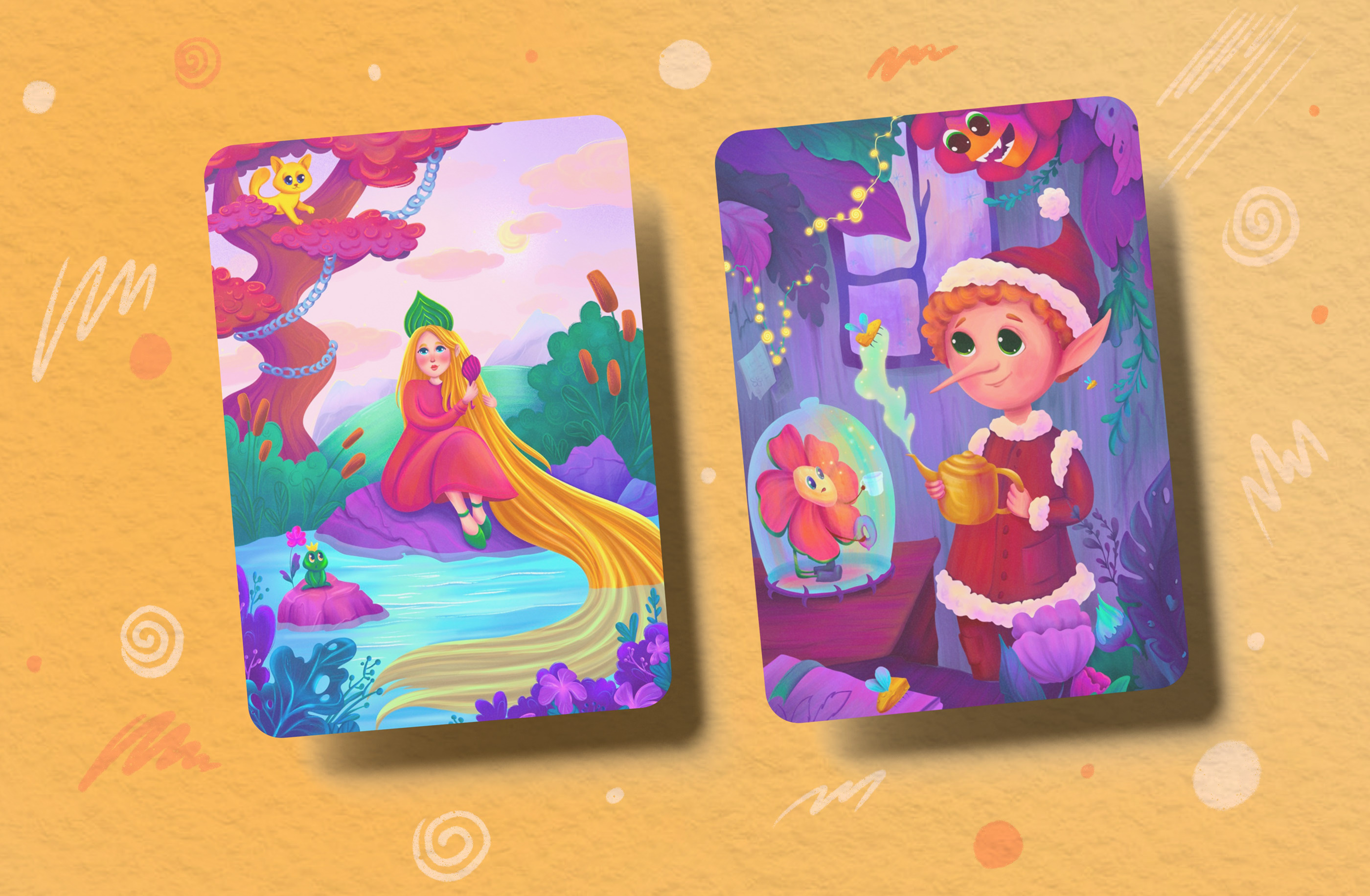 Illustrations for cards — Изображение №6 — Брендинг, Иллюстрация на Dprofile
