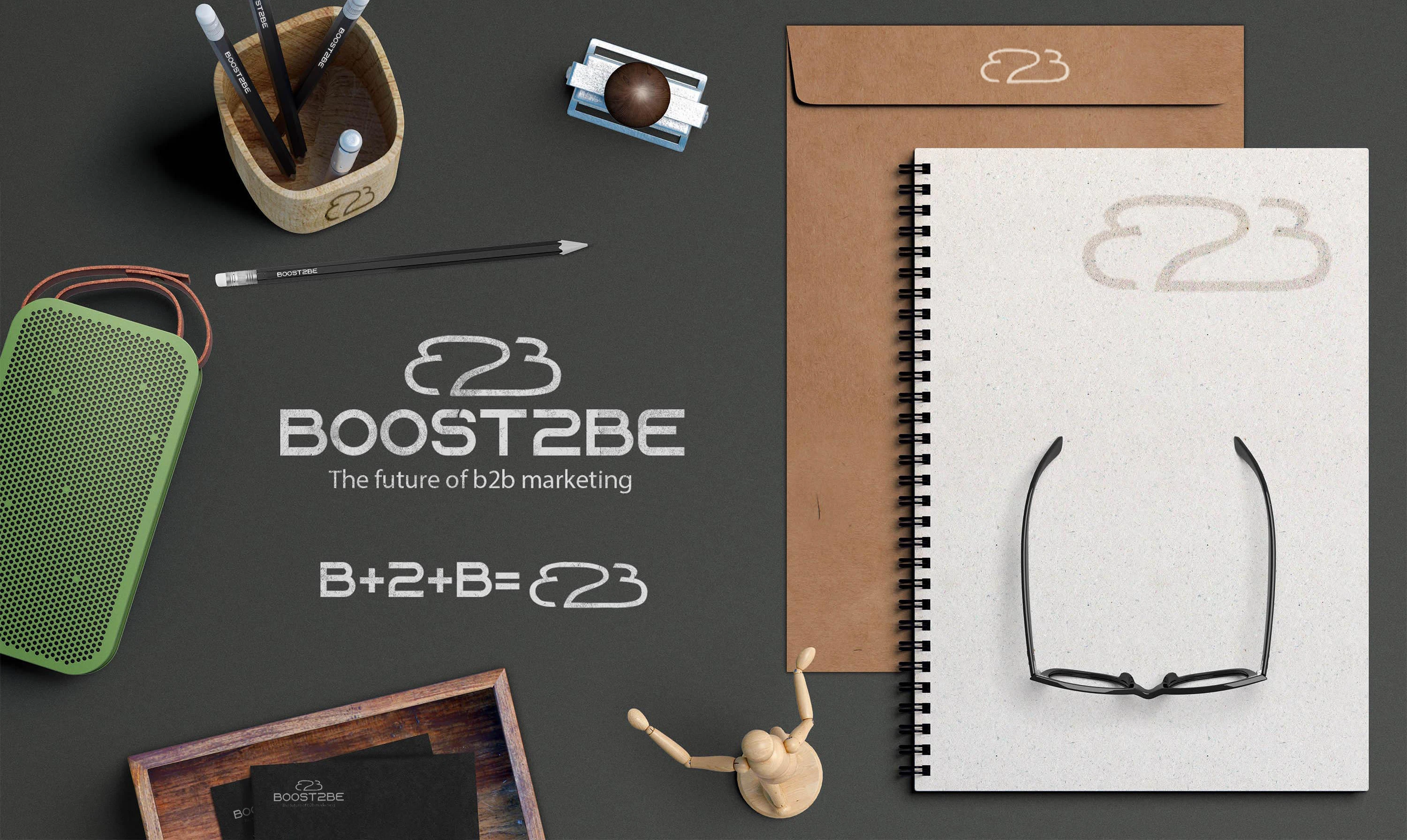 Логотип и айдентика Boost2Be — Изображение №3 — Брендинг на Dprofile