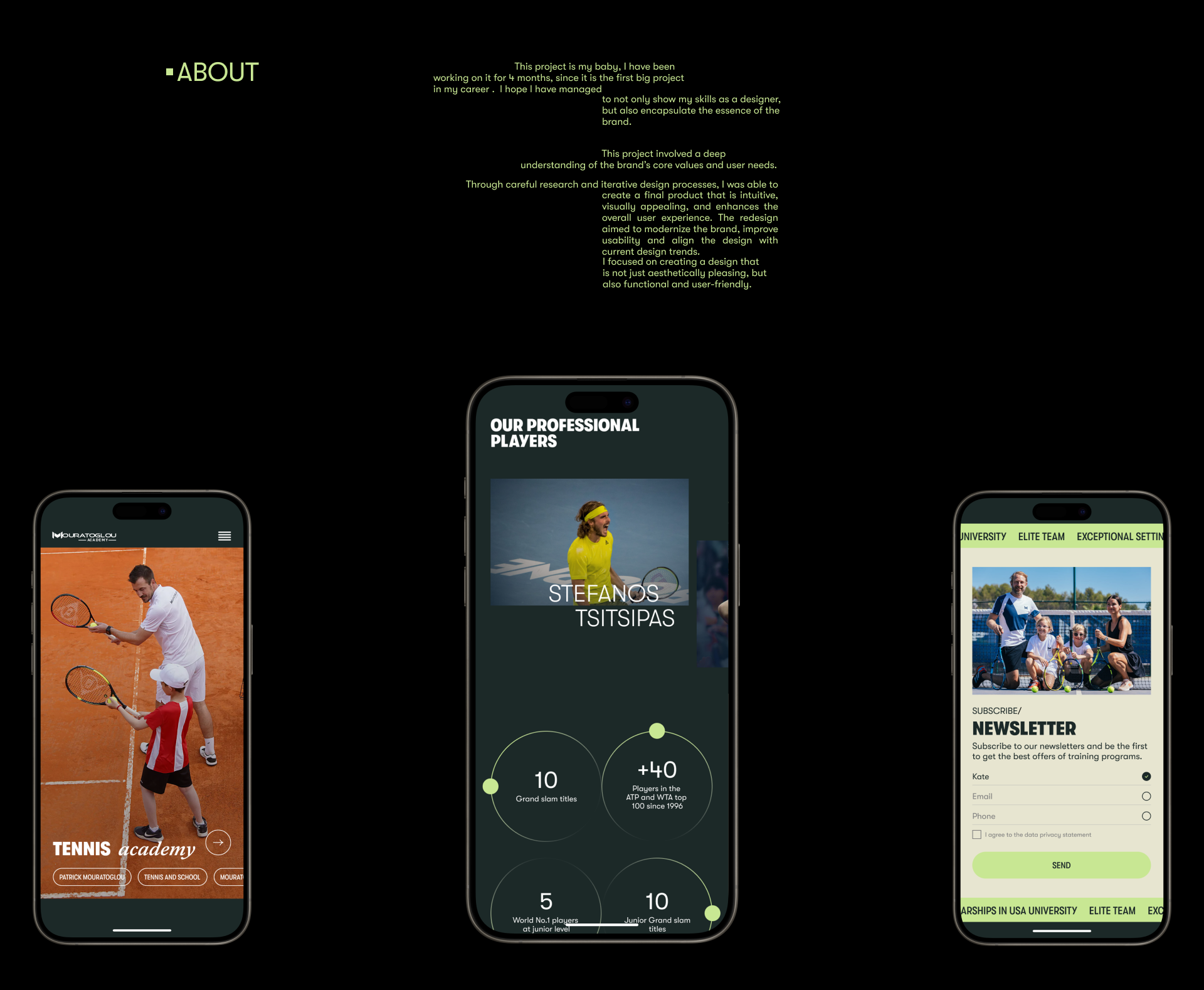 Mouratoglou Tennis Academy | Corporate website — Изображение №2 — Интерфейсы на Dprofile