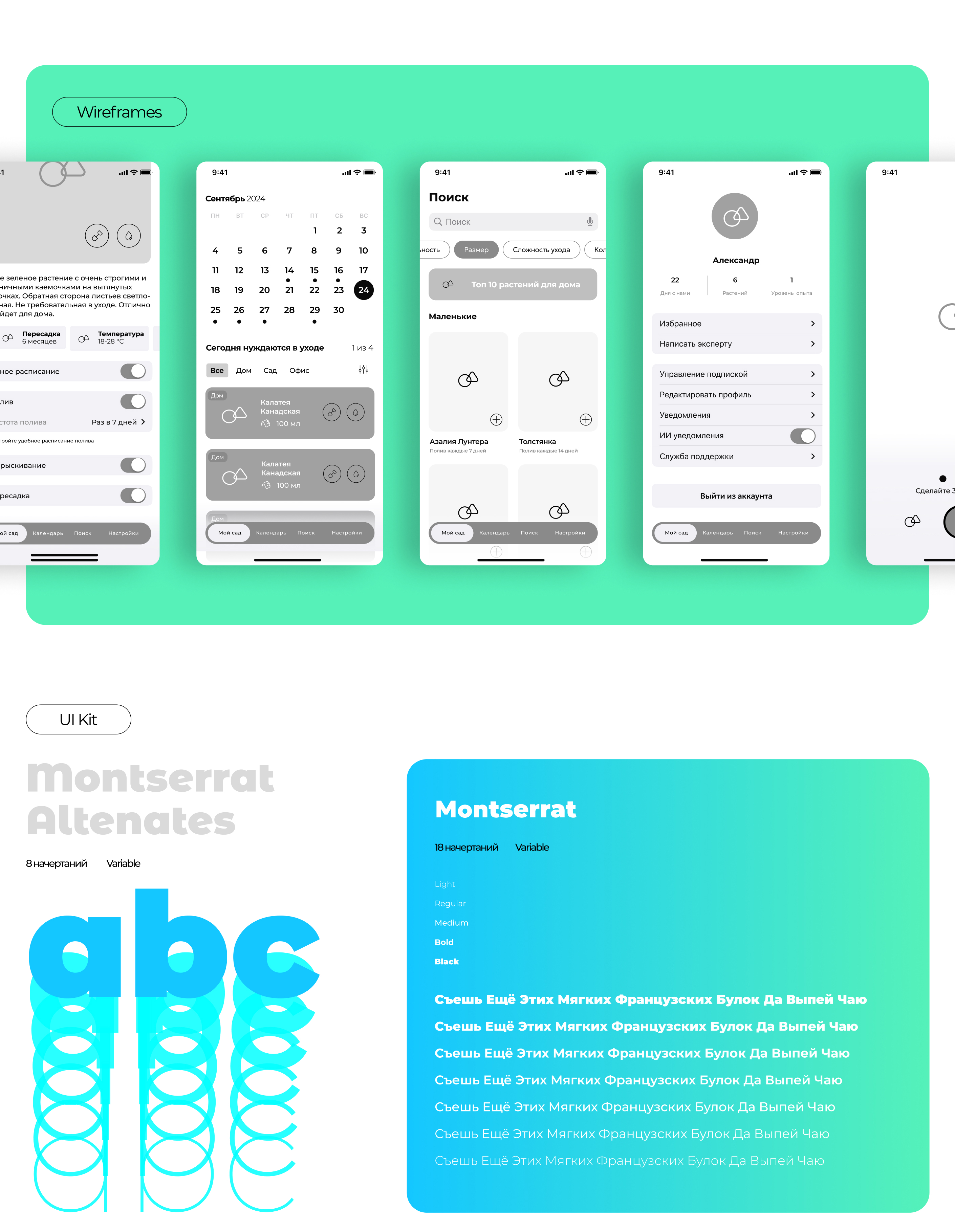 Plant Pal. Учебный проект. — Изображение №7 — Интерфейсы, Брендинг на Dprofile
