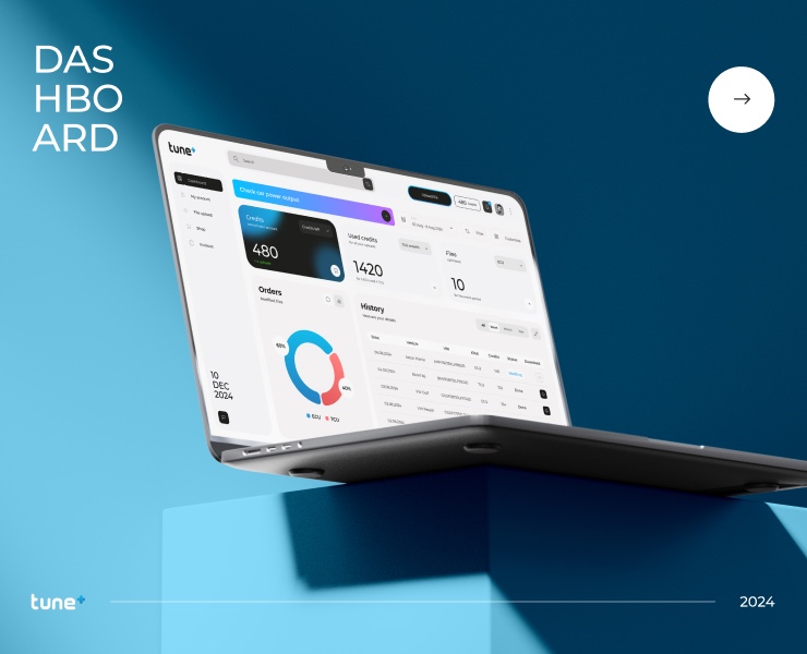 Tune + (dashboard) — Интерфейсы на Dprofile