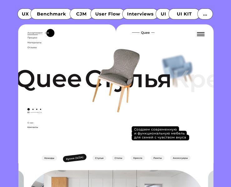 Quee — Интерфейсы на Dprofile