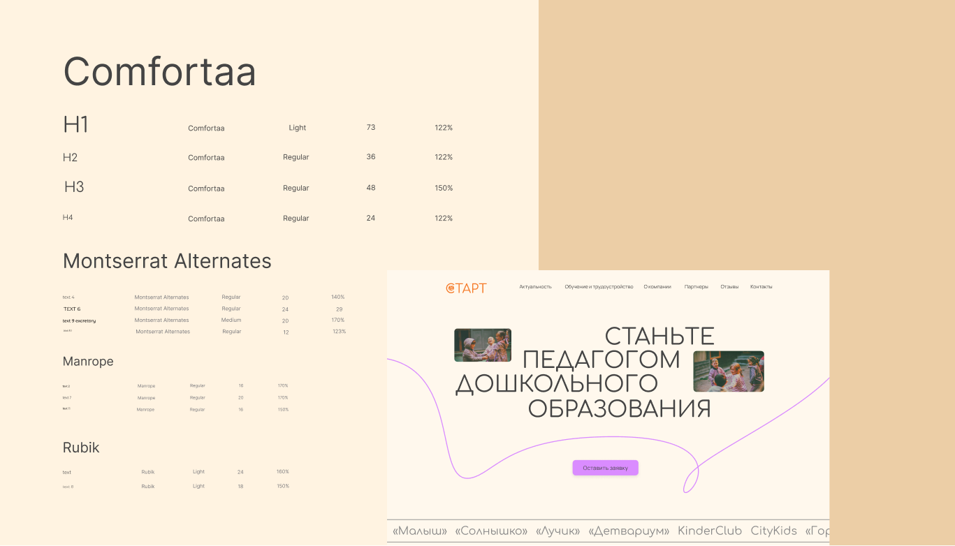 Педагогическое кадровое агентство|учебный кейс skillbox — Изображение №3 — Интерфейсы на Dprofile