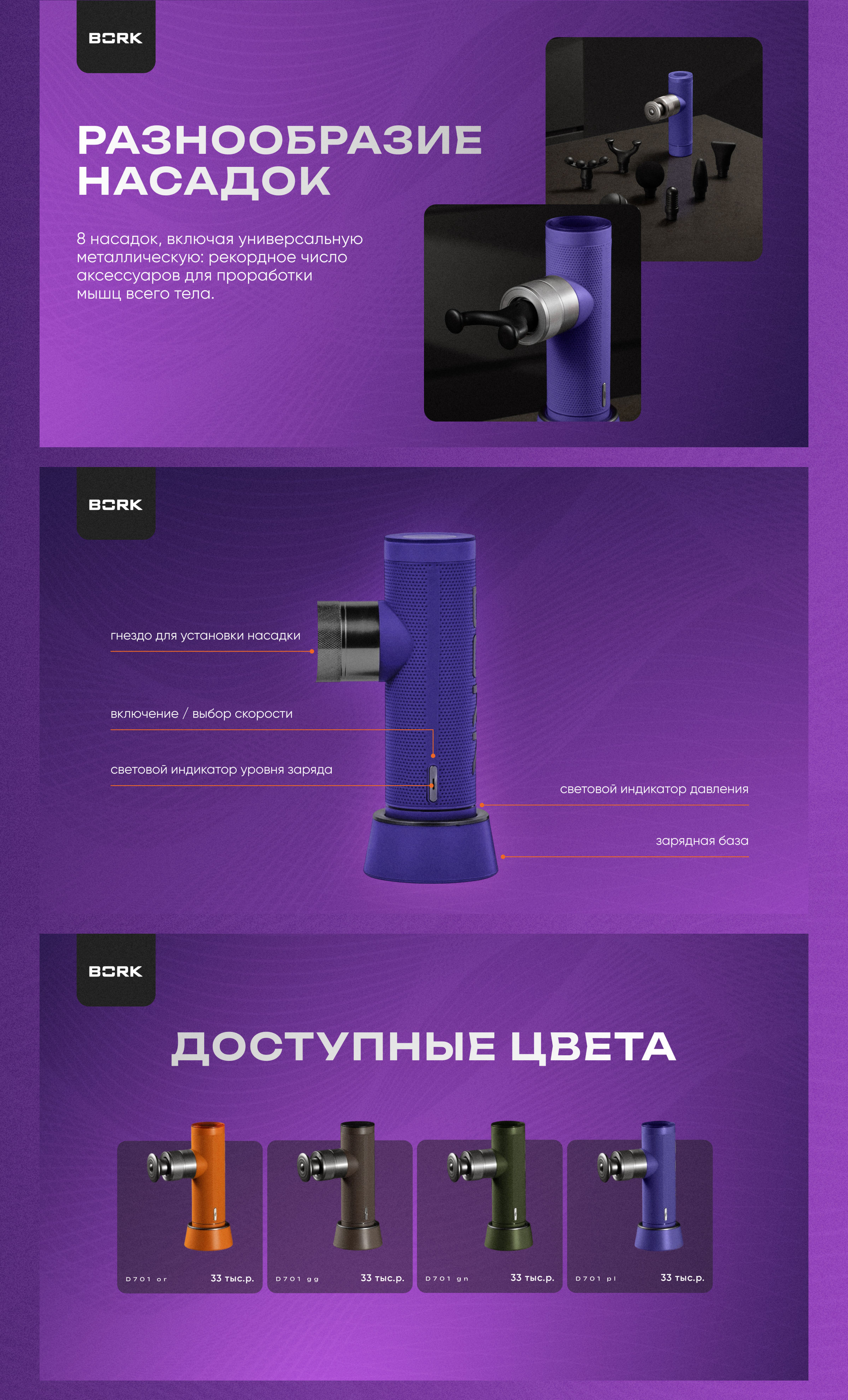 Концепт презентации для массажера BORK — Изображение №5 — Интерфейсы, Брендинг на Dprofile
