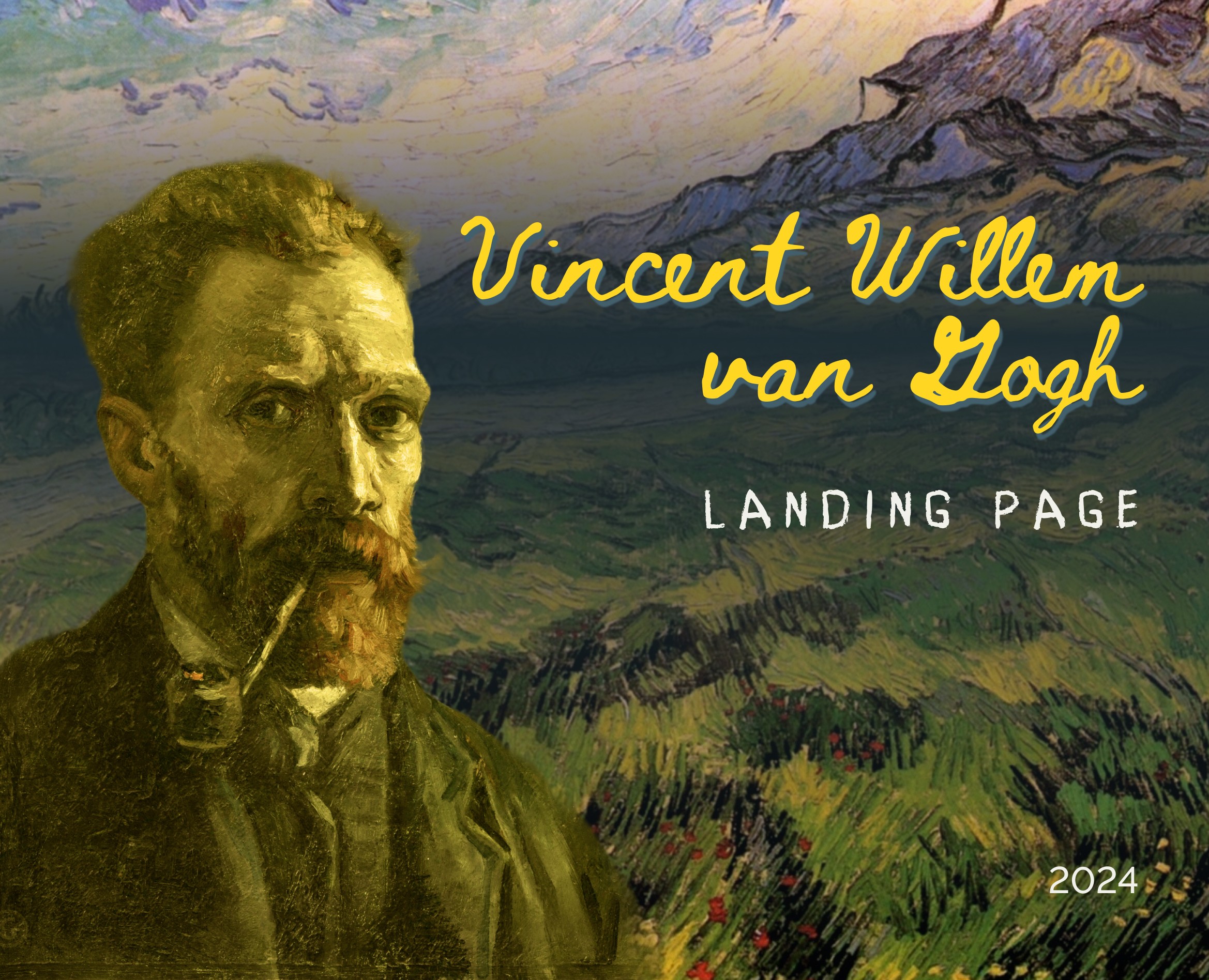 Vincent van Gogh | Landing page (redesign concept) — Интерфейсы на Dprofile