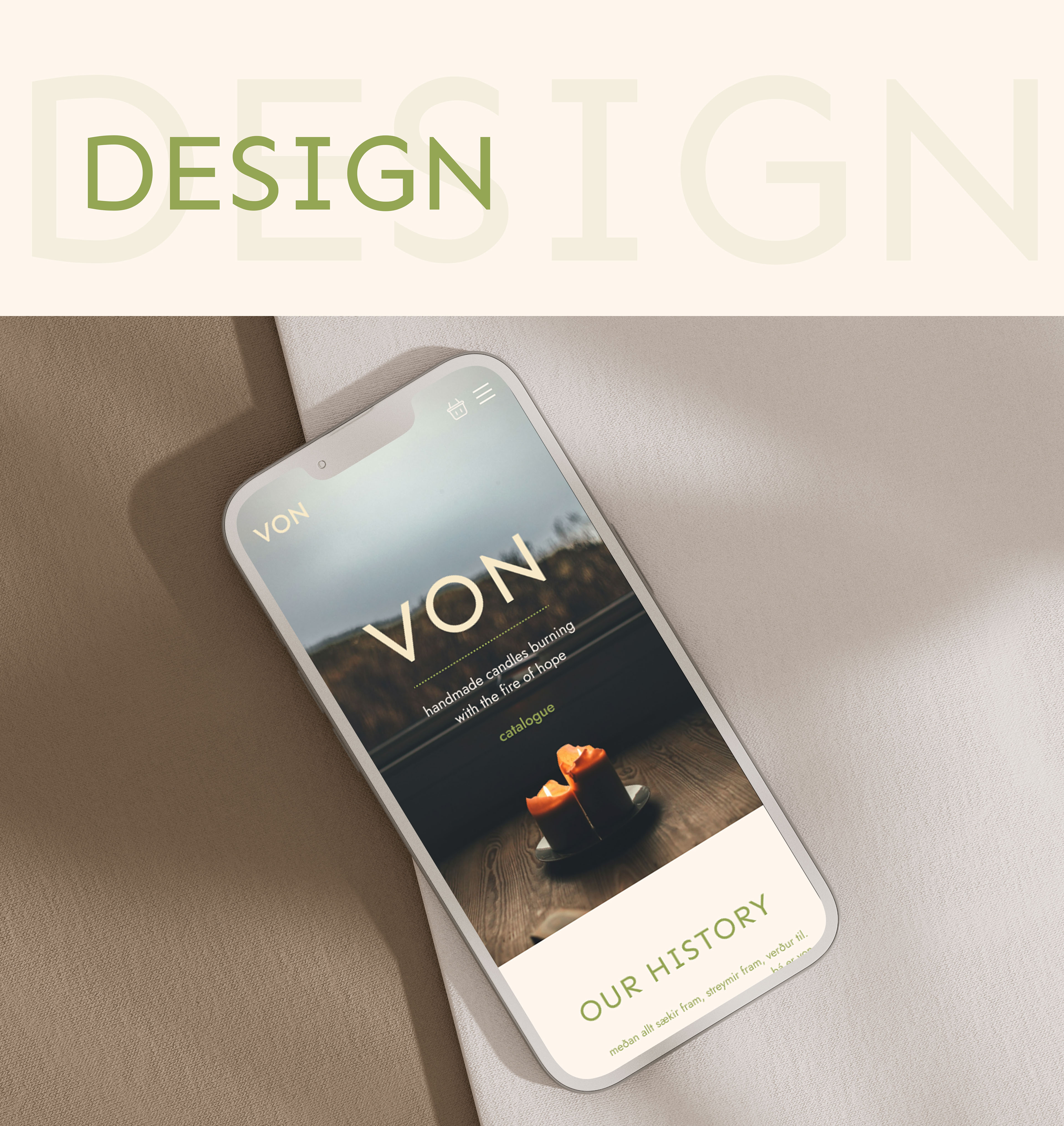 VON | Online candles store | E-commerce — Изображение №5 — Интерфейсы, Брендинг на Dprofile