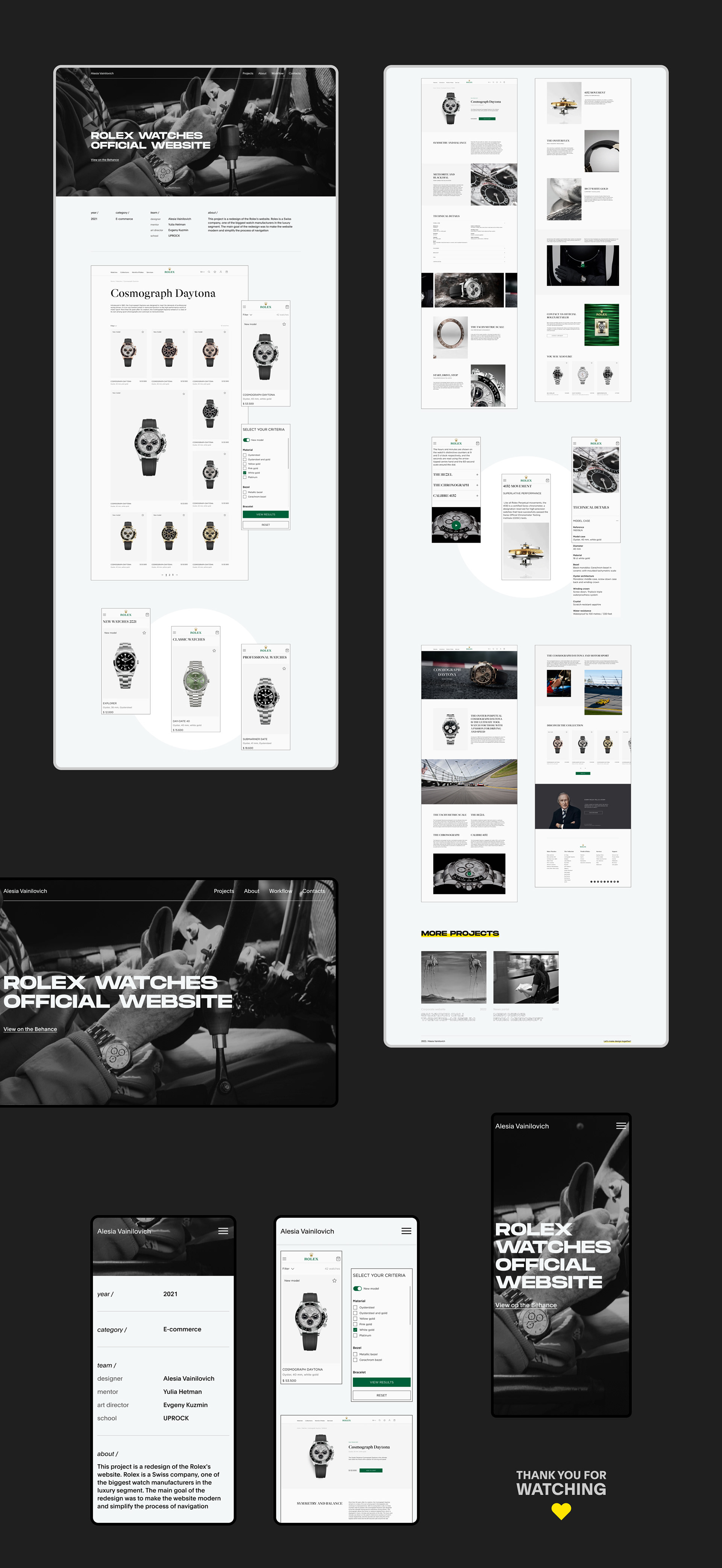 Portfolio website - UX/UI designer — Изображение №4 — Интерфейсы на Dprofile