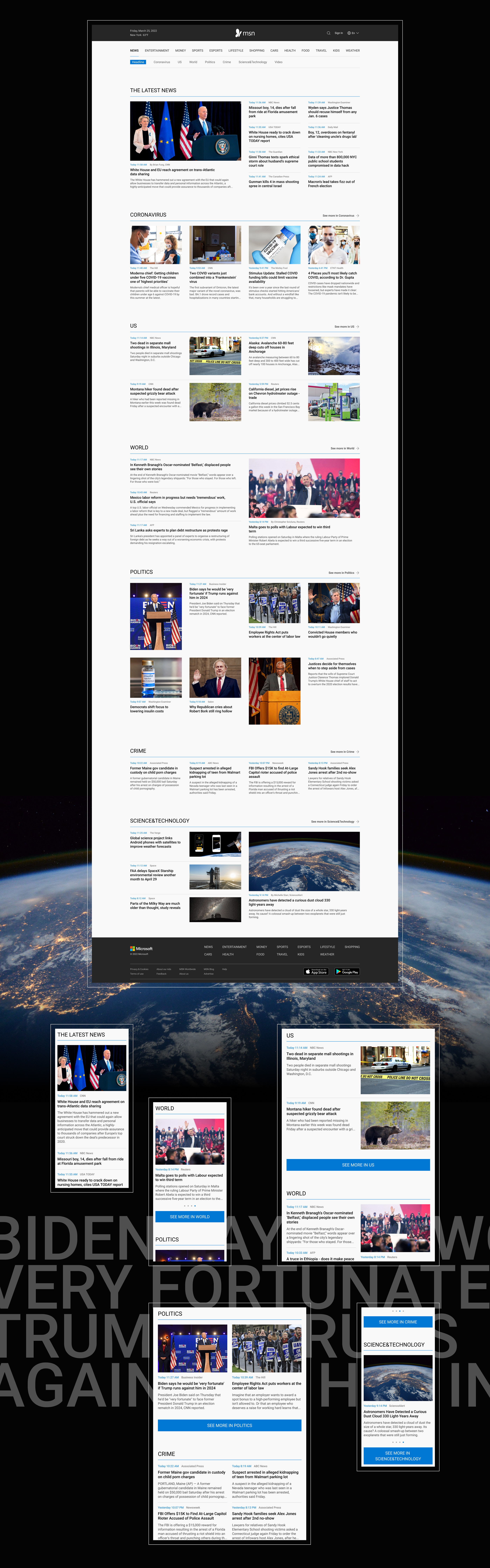 MSN News - Website redesign concept — Изображение №3 — Интерфейсы на Dprofile