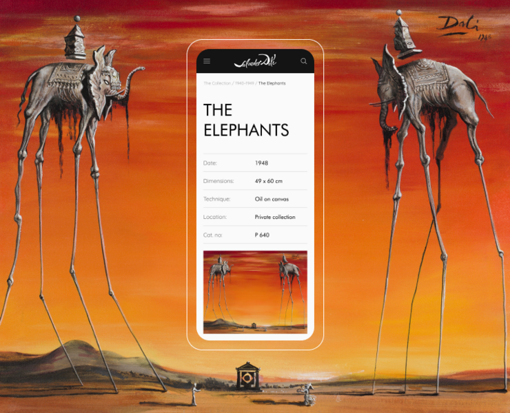 Salvador Dali Theatre-Museum – Website redesign concept — Интерфейсы на Dprofile
