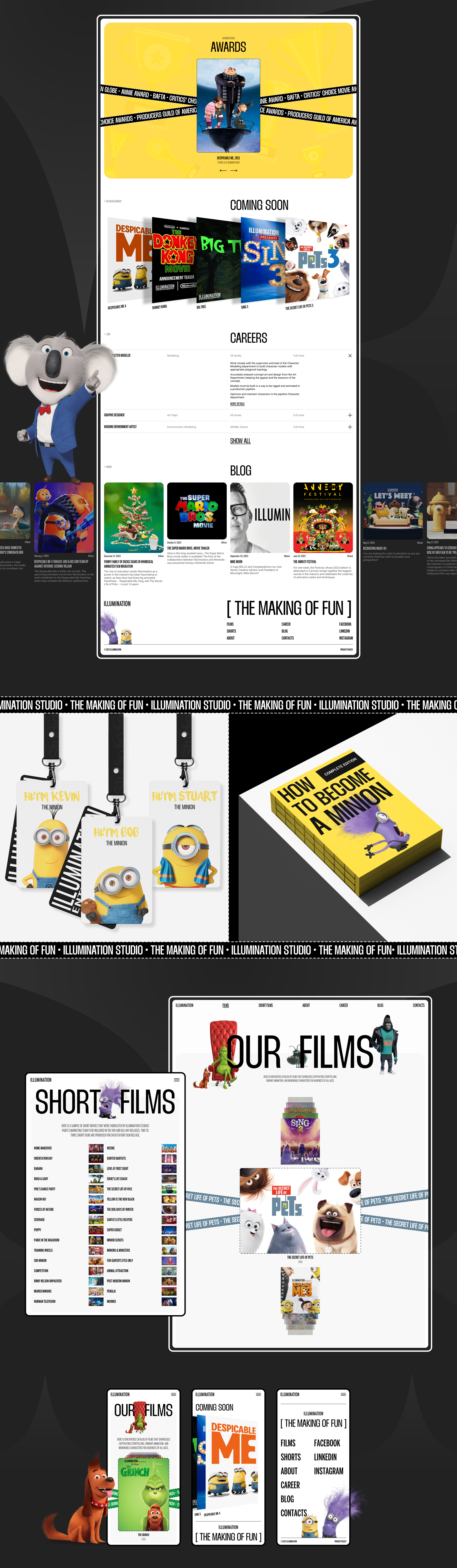 Illumination Studio | Website redesign concept — Изображение №2 — Интерфейсы на Dprofile