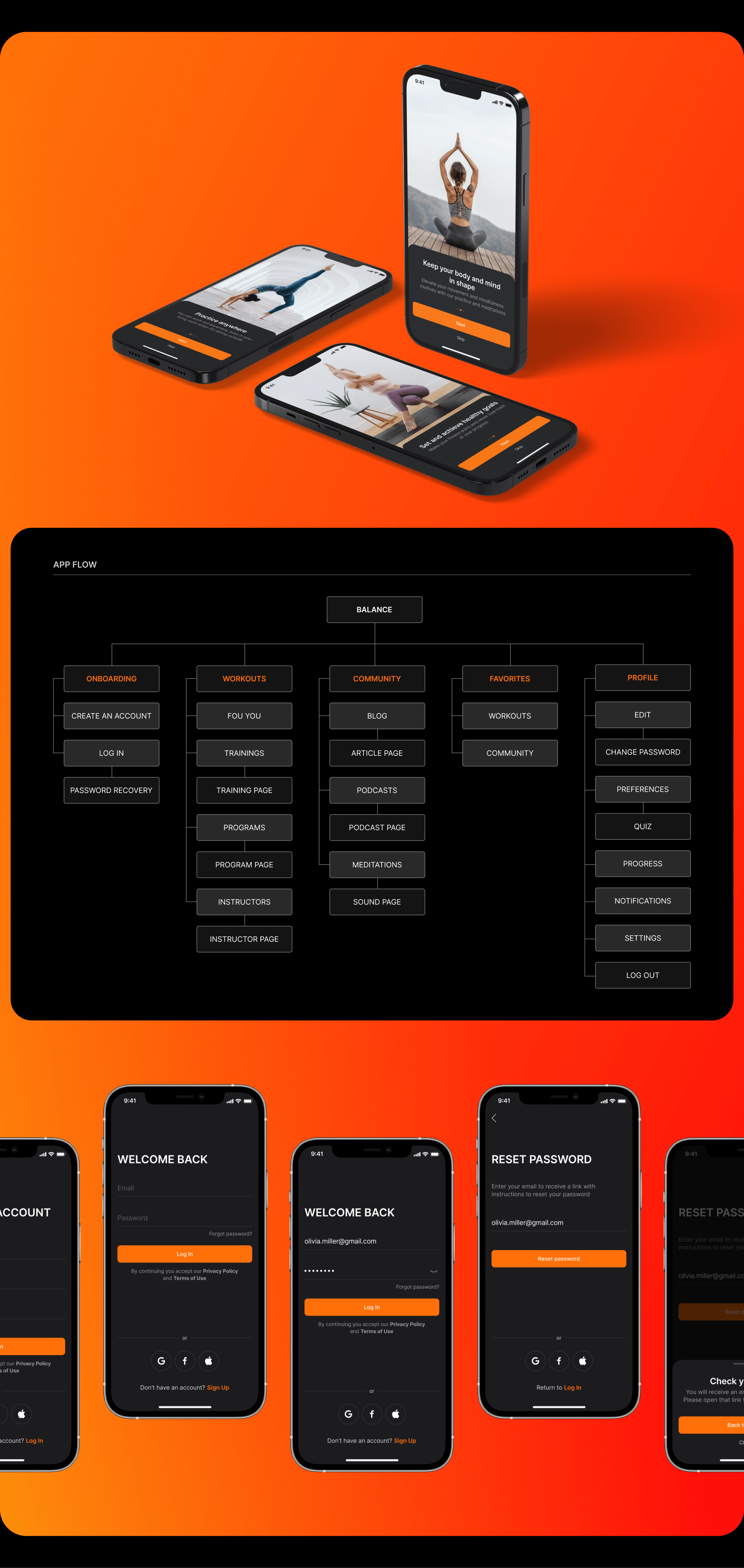 Balance | Mobile App – Fitness online — Изображение №3 — Интерфейсы на Dprofile