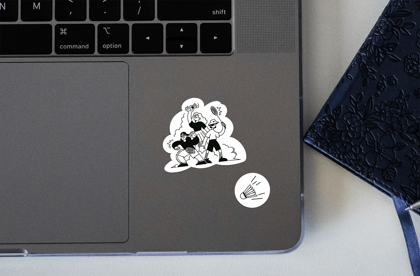 Мерч для бадминтон кэмпа | Иллюстрация — Изображение №3 — Брендинг, Иллюстрация на Dprofile