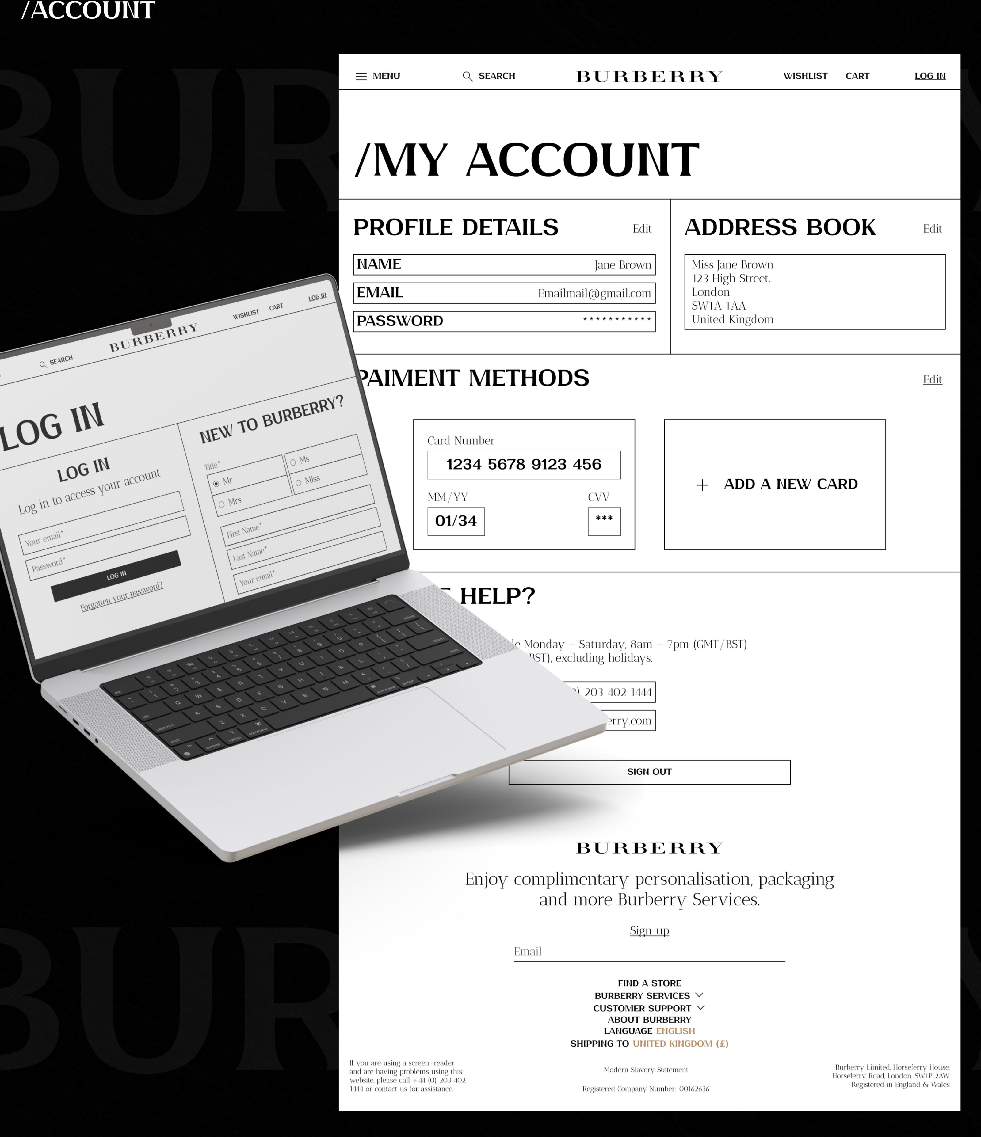 E-COMMERCE / WEB-DESIGN / ONLINE-STORE / BURBERRY — Изображение №9 — Интерфейсы на Dprofile