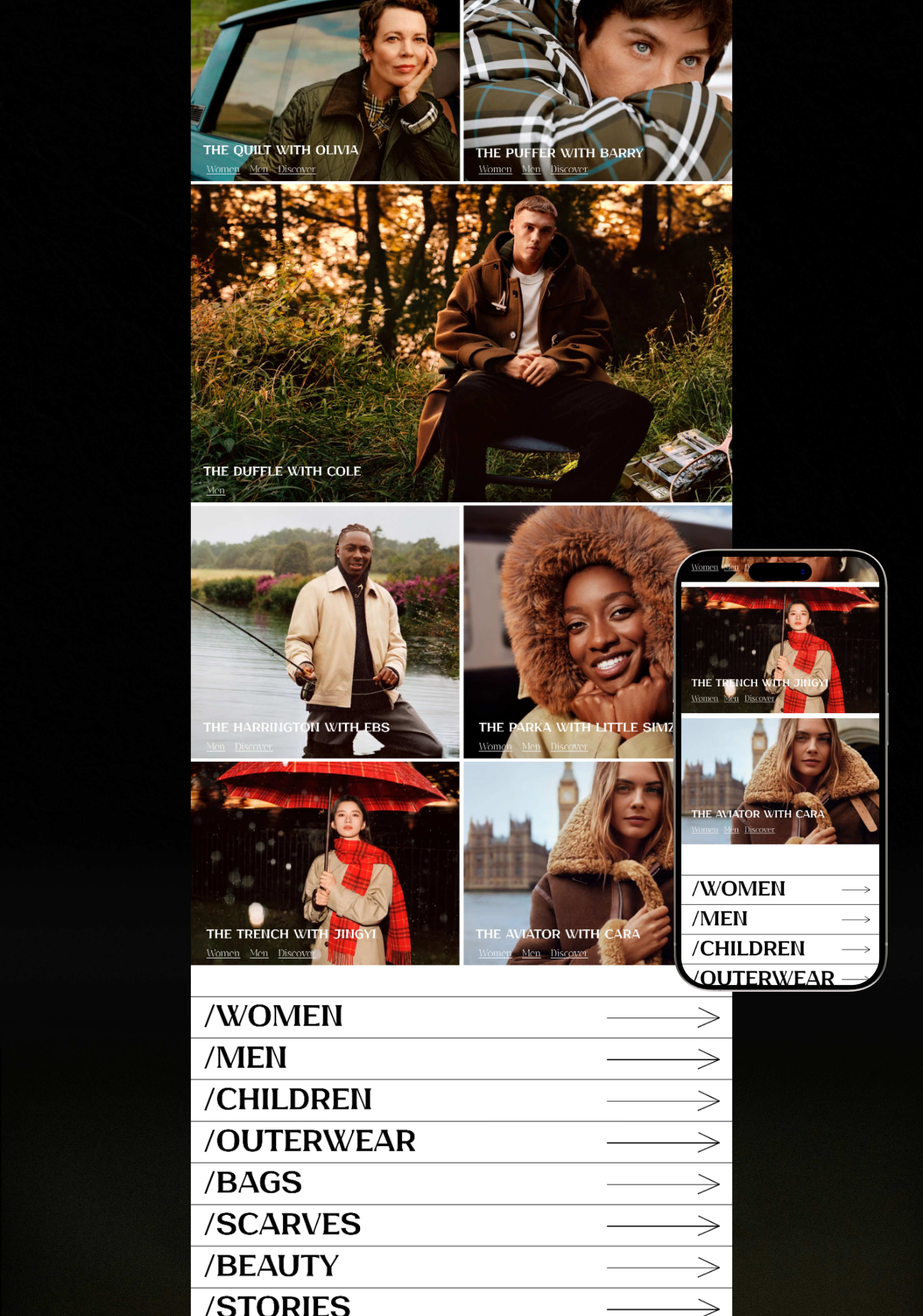 E-COMMERCE / WEB-DESIGN / ONLINE-STORE / BURBERRY — Изображение №3 — Интерфейсы на Dprofile