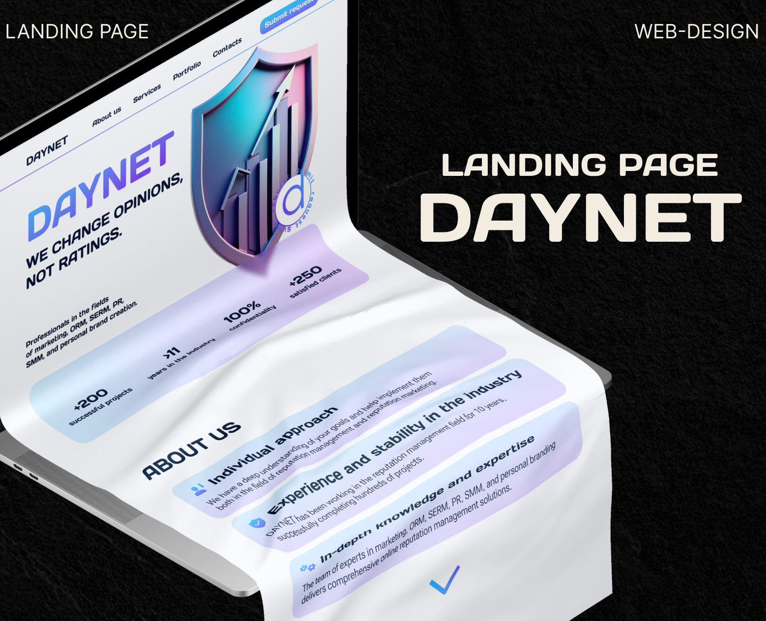 LANDING PAGE | WEB-DESIGN | DAYNET — Интерфейсы на Dprofile