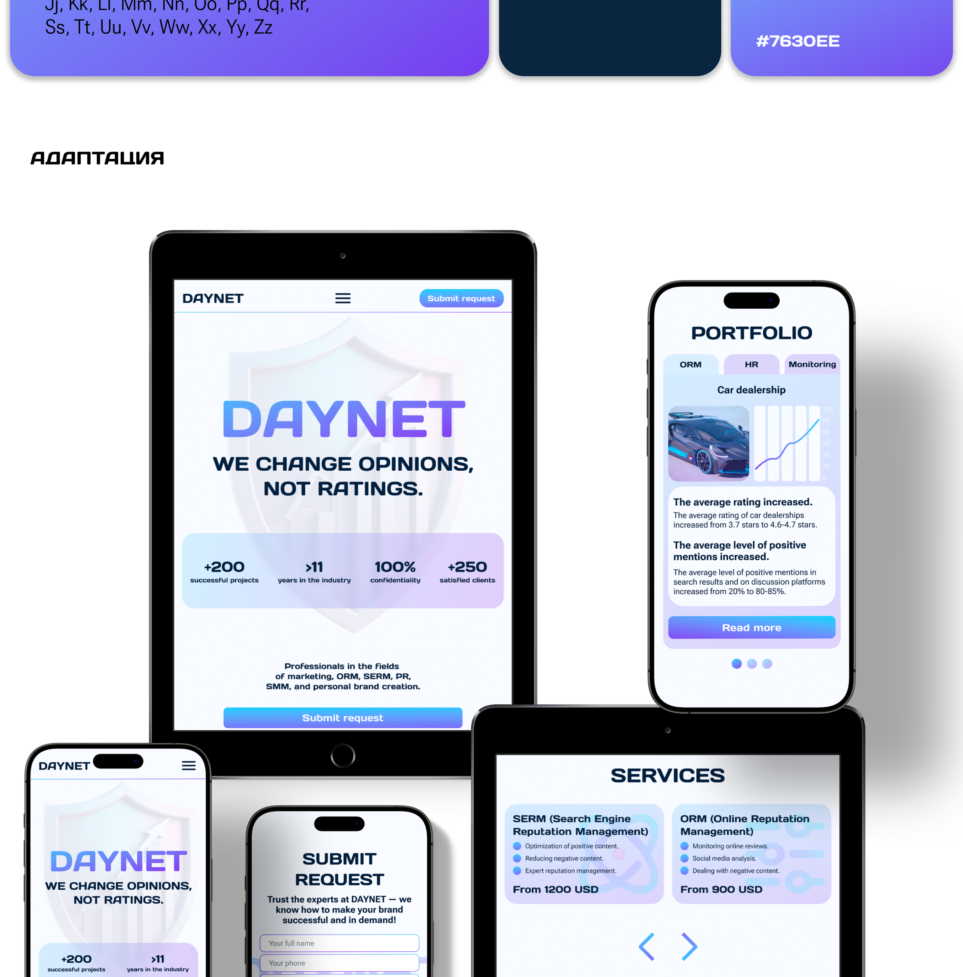 LANDING PAGE | WEB-DESIGN | DAYNET — Изображение №6 — Интерфейсы на Dprofile
