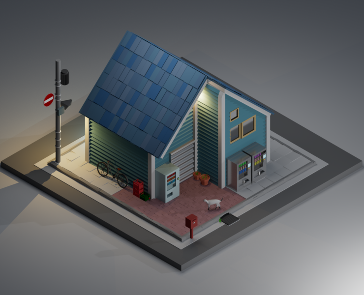 Village house — Графика, 3D на Dprofile