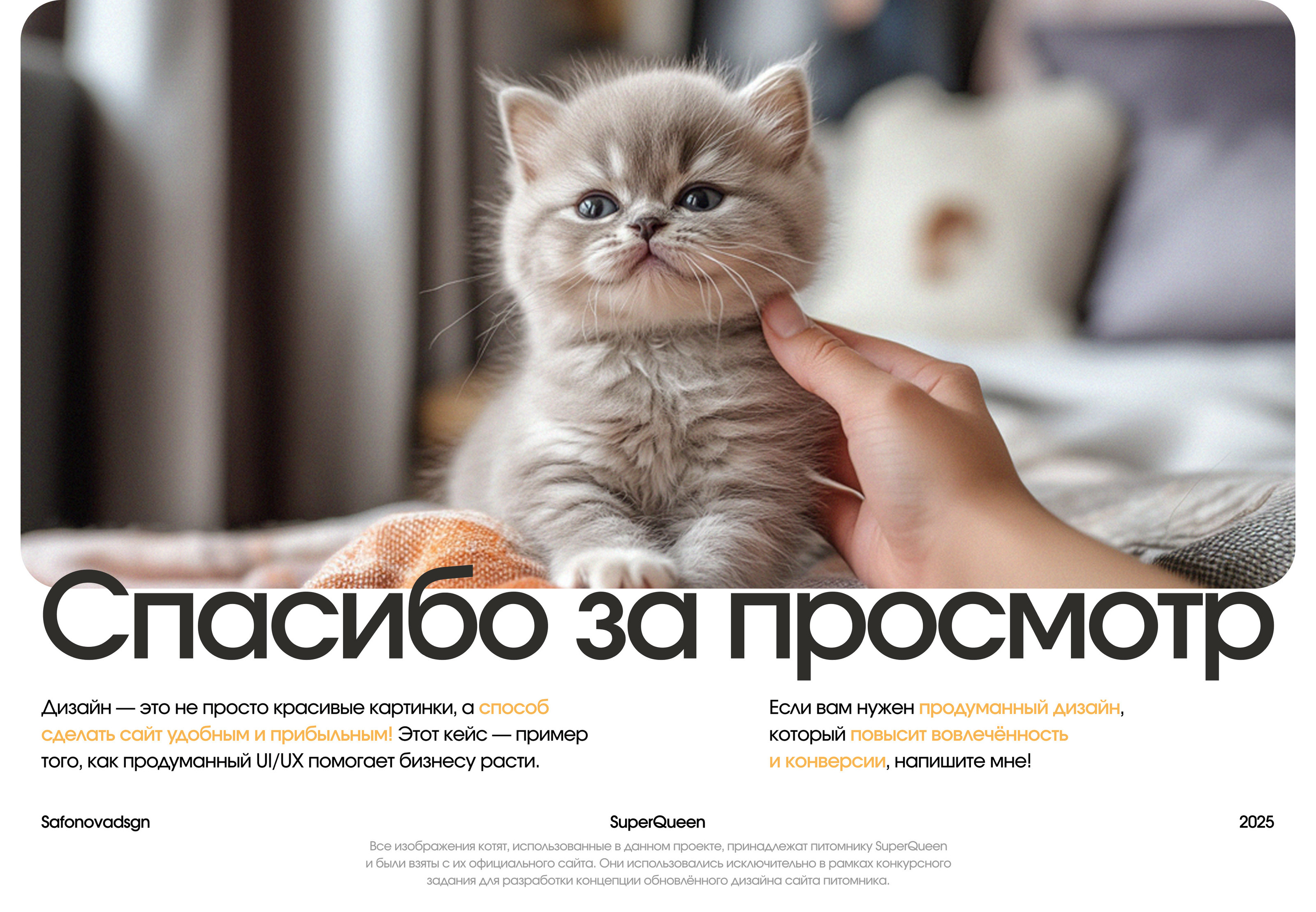 Веб-дизайн для питомника кошек — Изображение №12 — Интерфейсы на Dprofile