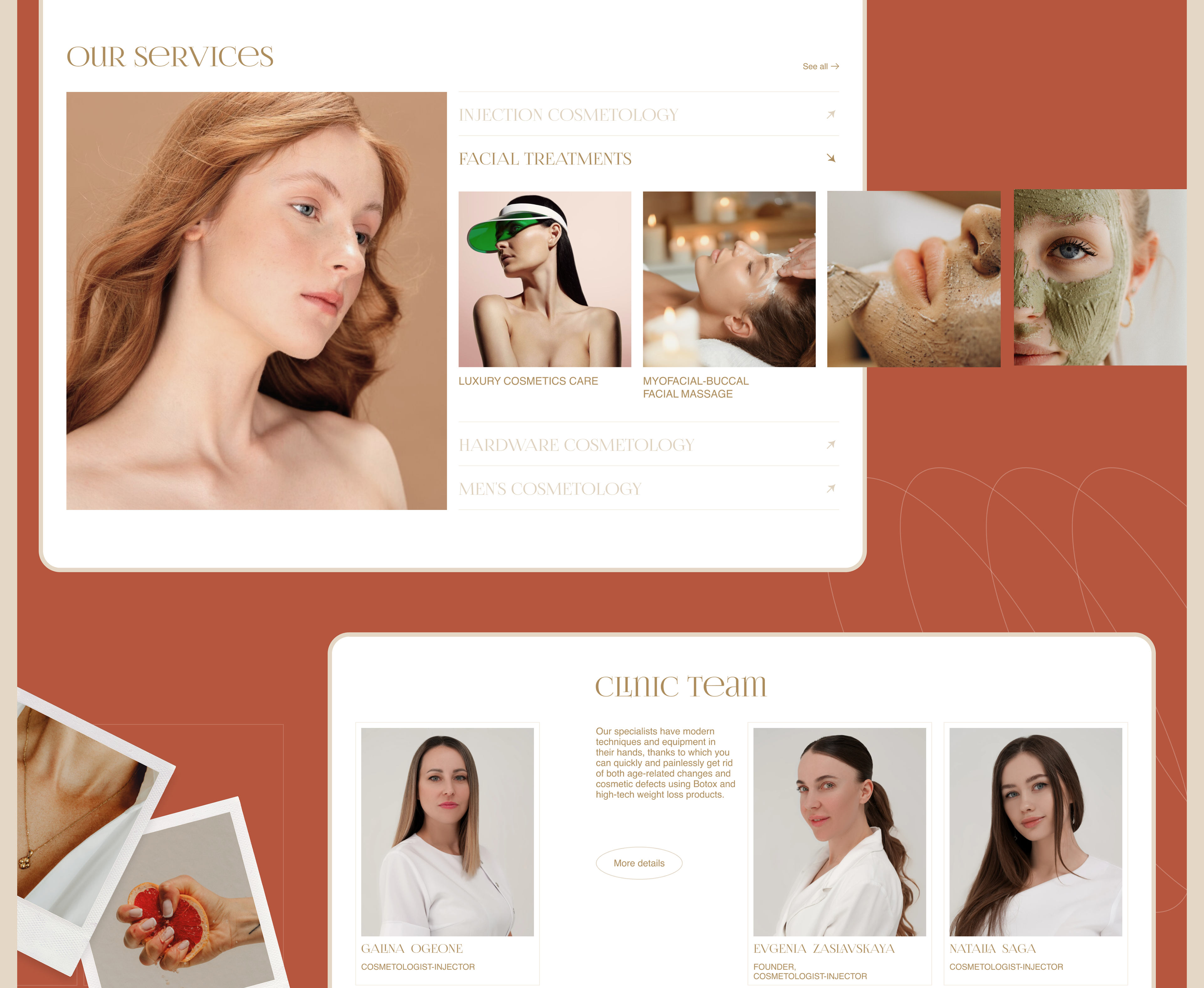 Anatomy | Cosmetology clinic redesign — Изображение №3 — Интерфейсы на Dprofile