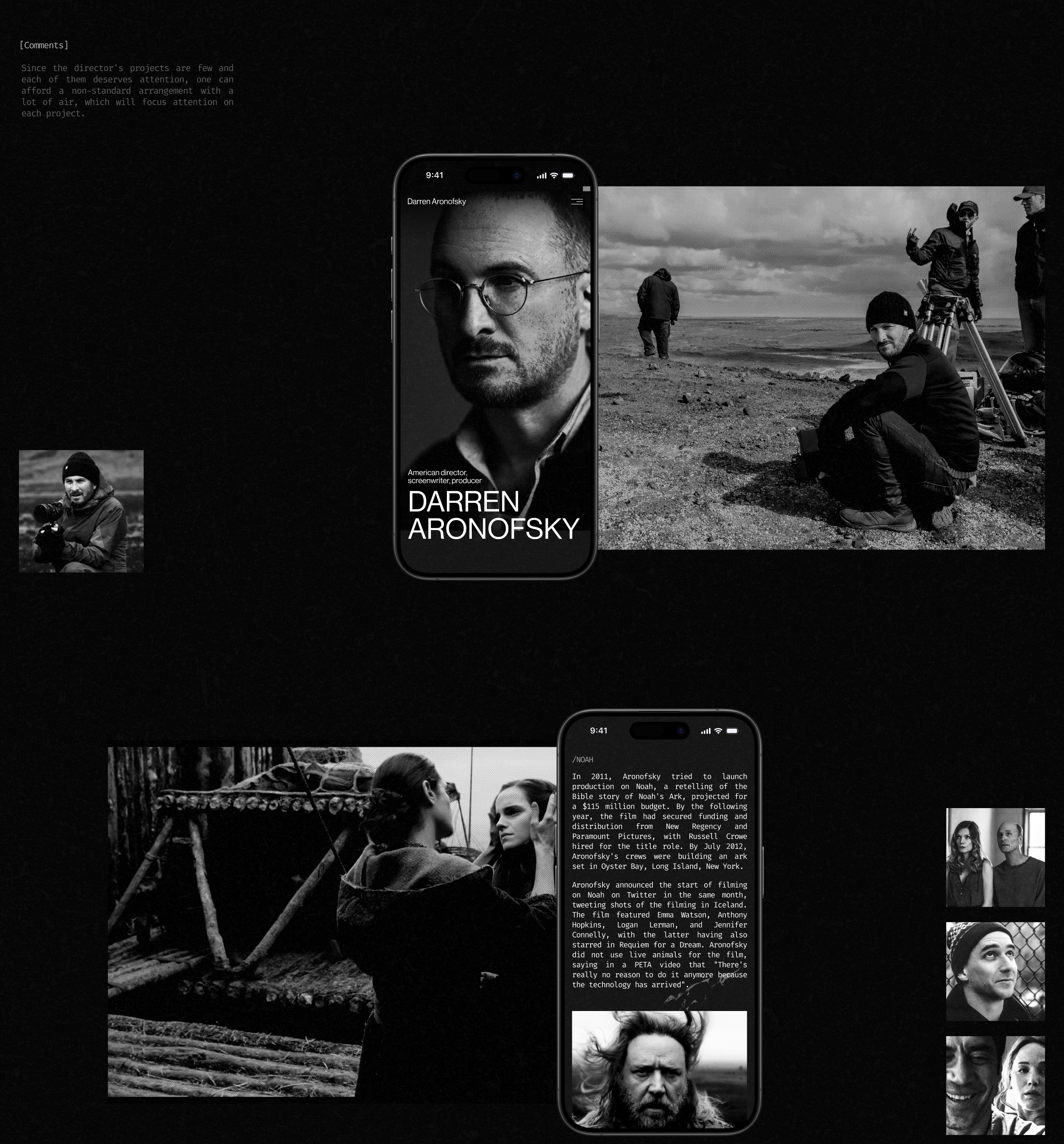 Darren Aronofsky site — Изображение №8 — Интерфейсы на Dprofile