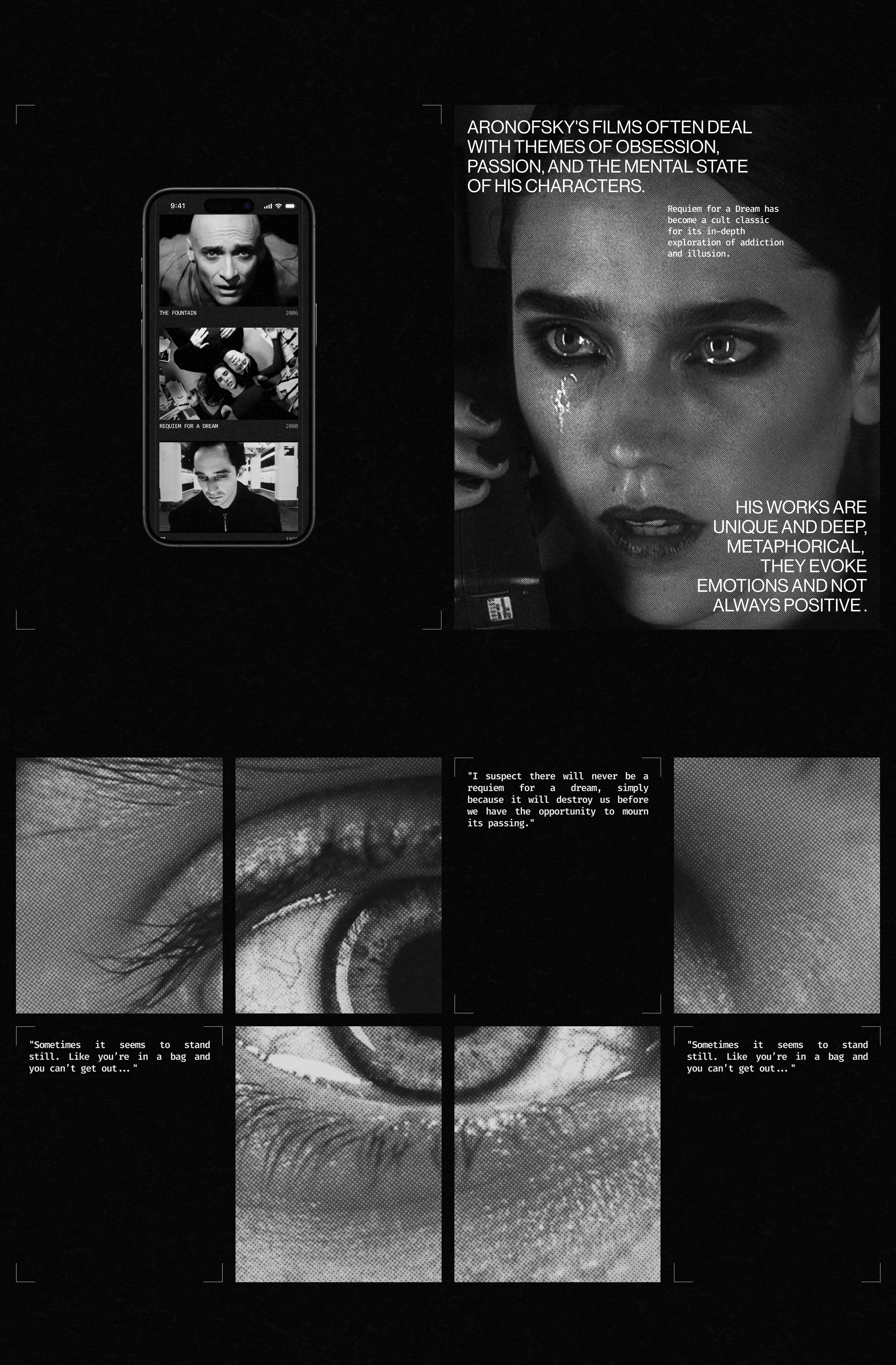 Darren Aronofsky site — Изображение №5 — Интерфейсы на Dprofile