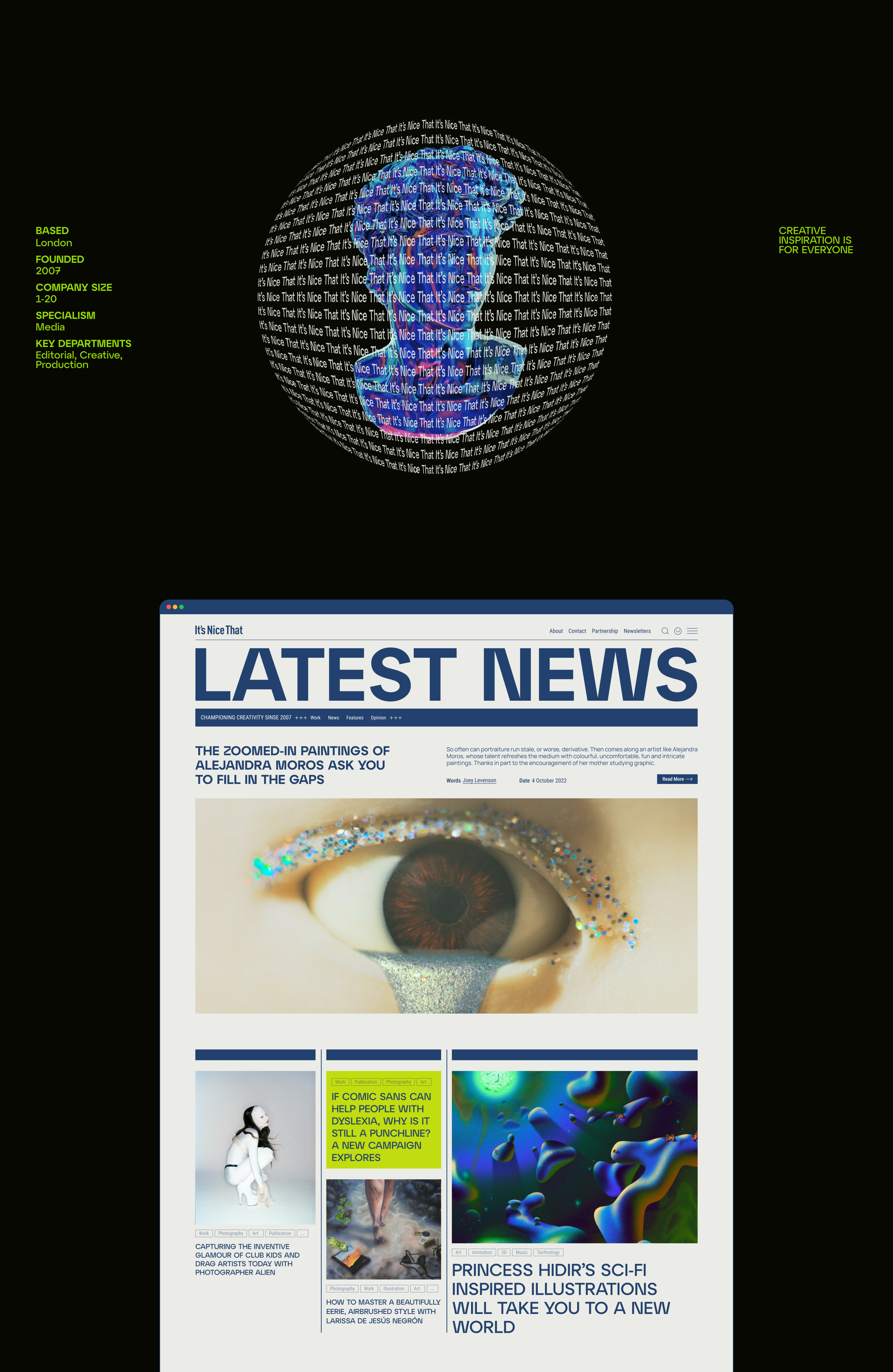It's Nice That redesign — Изображение №2 — Интерфейсы на Dprofile