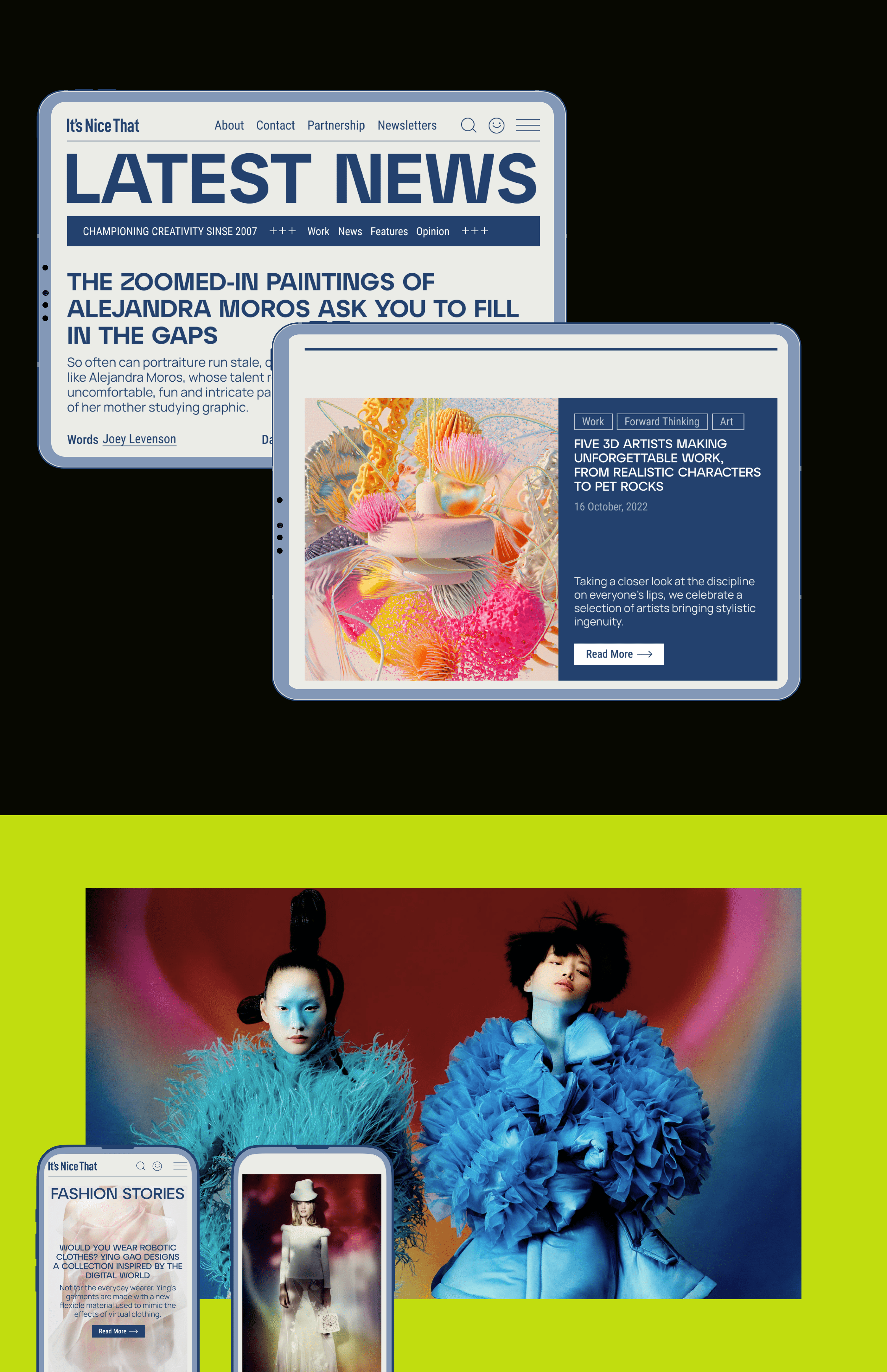 It's Nice That redesign — Изображение №5 — Интерфейсы на Dprofile